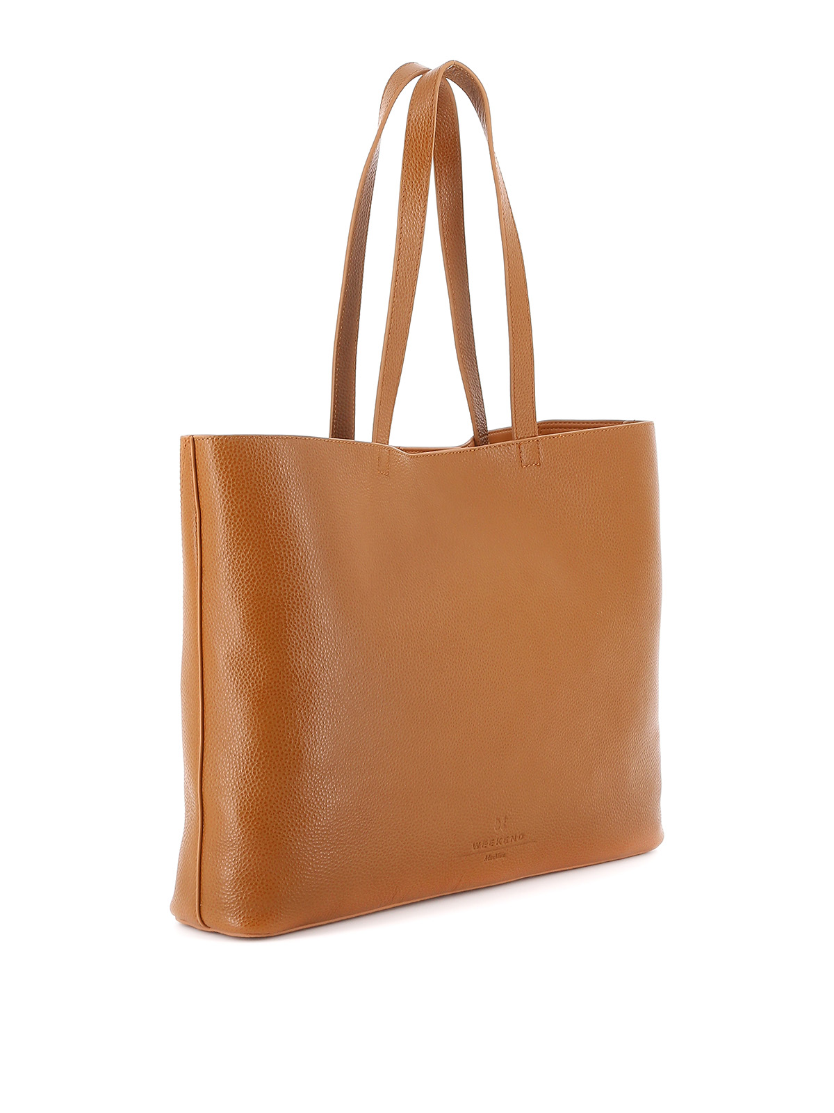 Weekend Max Mara Camice leather tote bag - Brown|55112002002