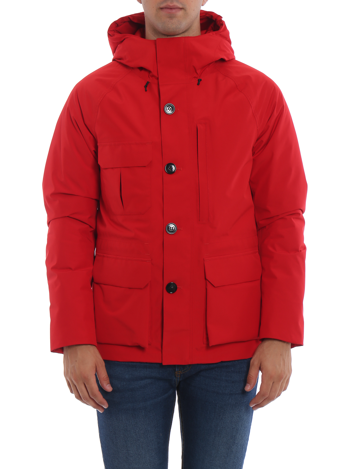 Padded jackets Woolrich - Red Goretex Mountain jacket