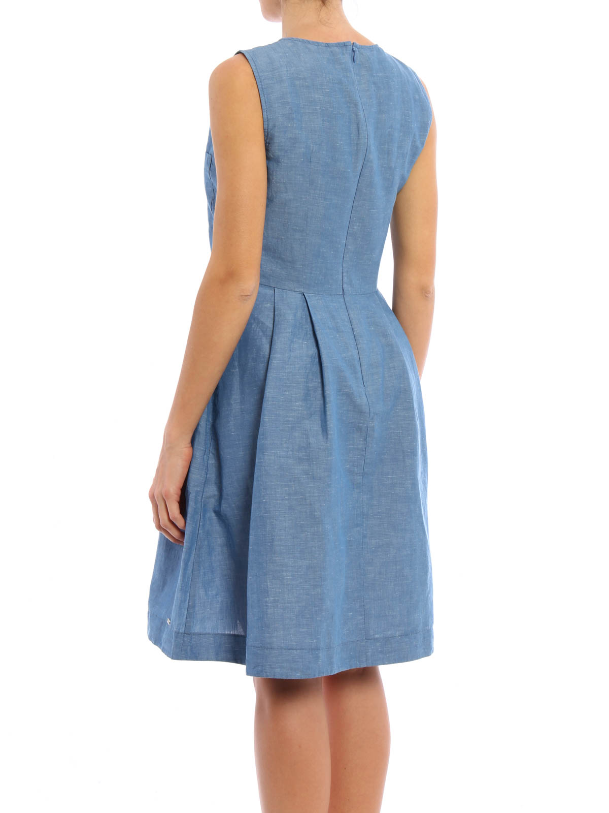 Woolrich Linen and cotton sleeveless dress|WWABI0372OX023131