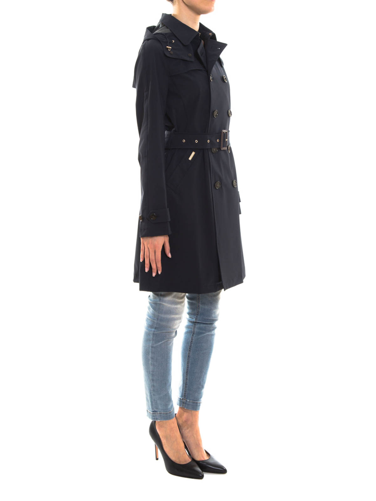 woolrich fayette belted trench coat