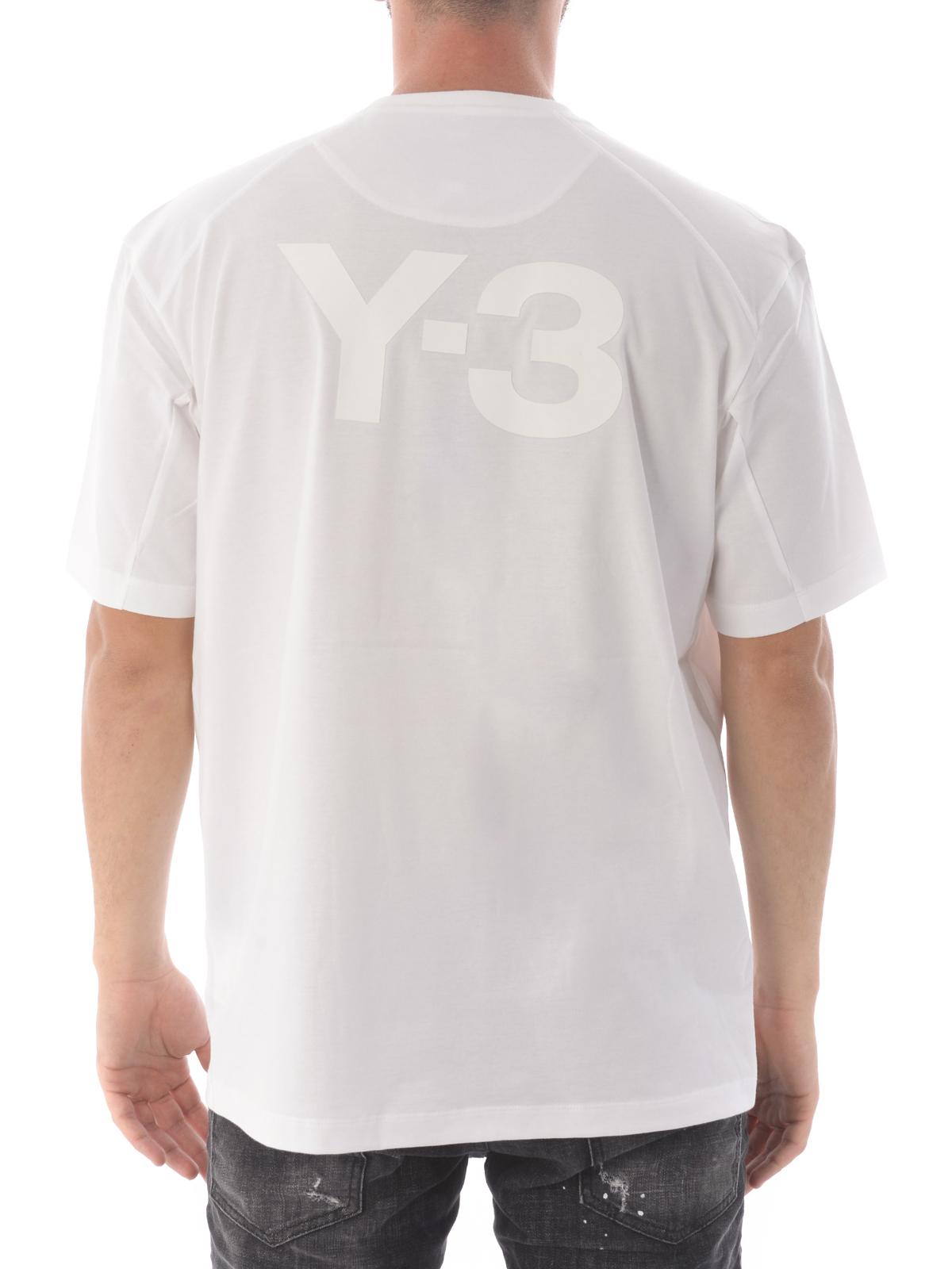 Y-3 - Y-3 print white T-shirt - FN3349 |