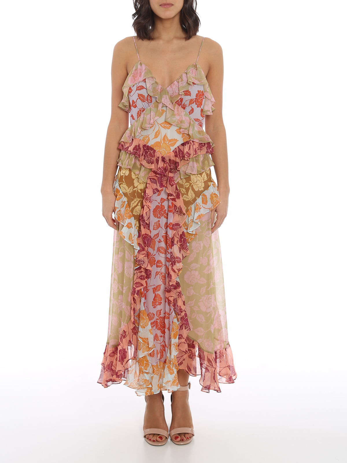 Knee length dresses Zimmermann - The Lovestruck silk slip dress -  9874DANDMIXEDROSES