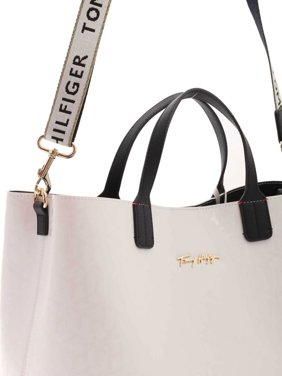 bags Tommy Hilfiger - Icon Tommy Monogram handbag in white AW0AW09957YAF