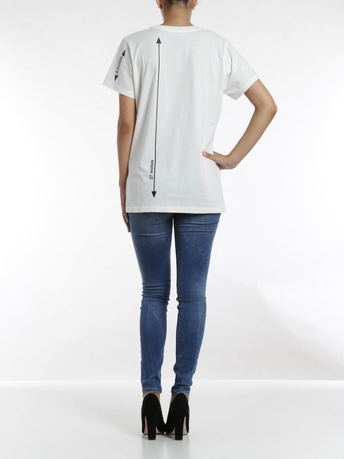 Moschino Inches t-shirt - White - Women | EJ070255401002
