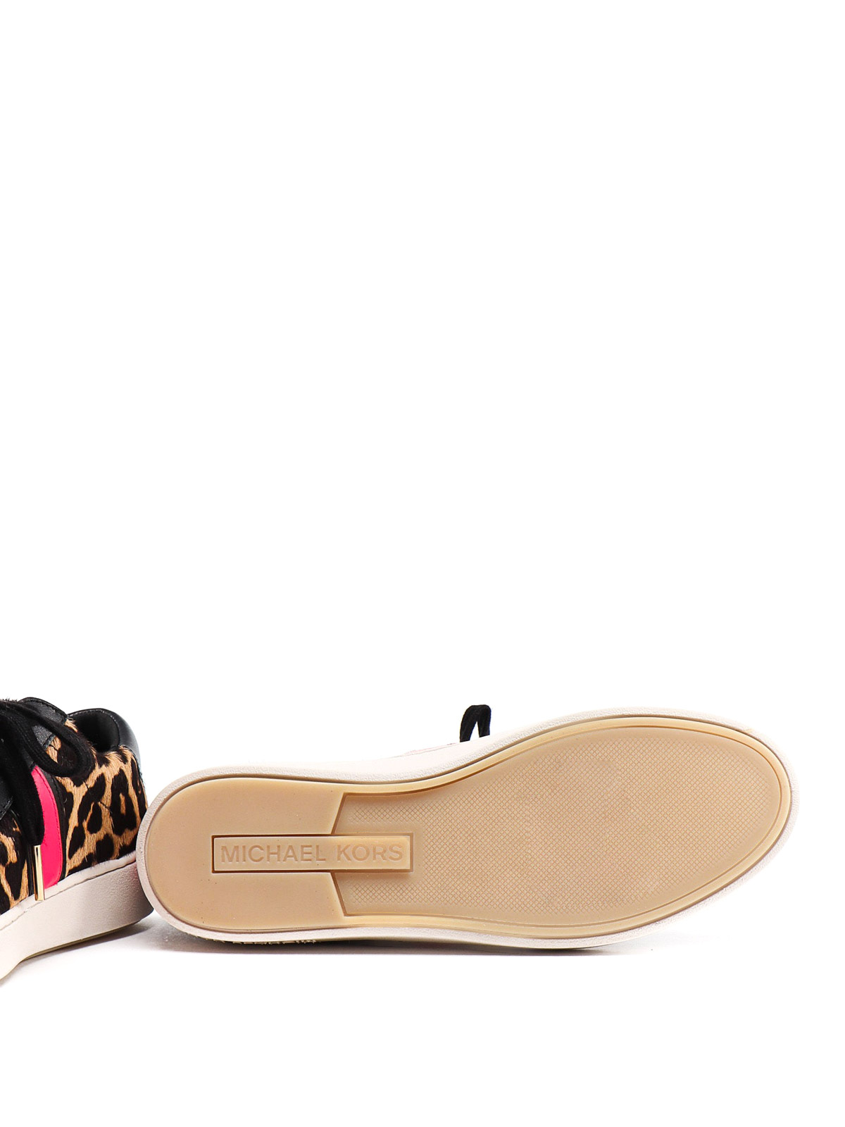 michael kors irving leopard sneakers