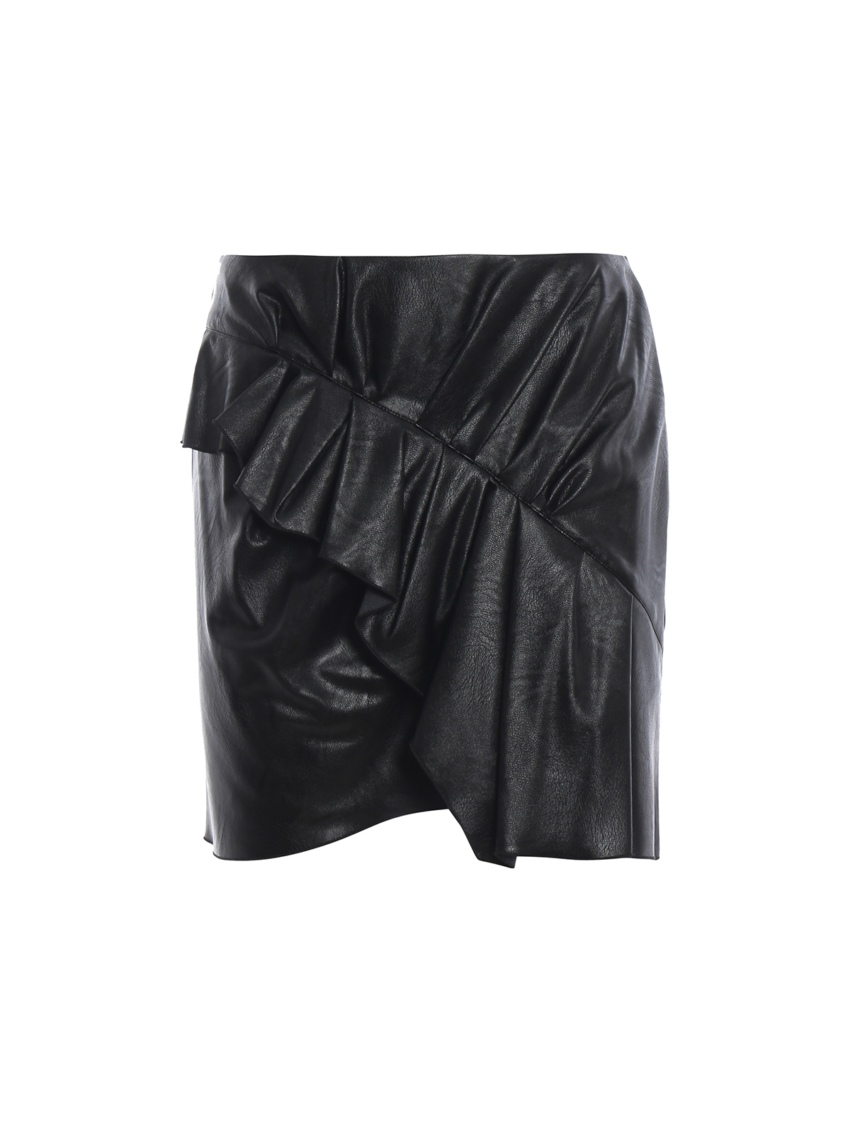 Indvending kompas fra nu af Mini skirts Isabel Marant Etoile - Zeist ruffled faux leather mini skirt -  JU082518A008E01BK