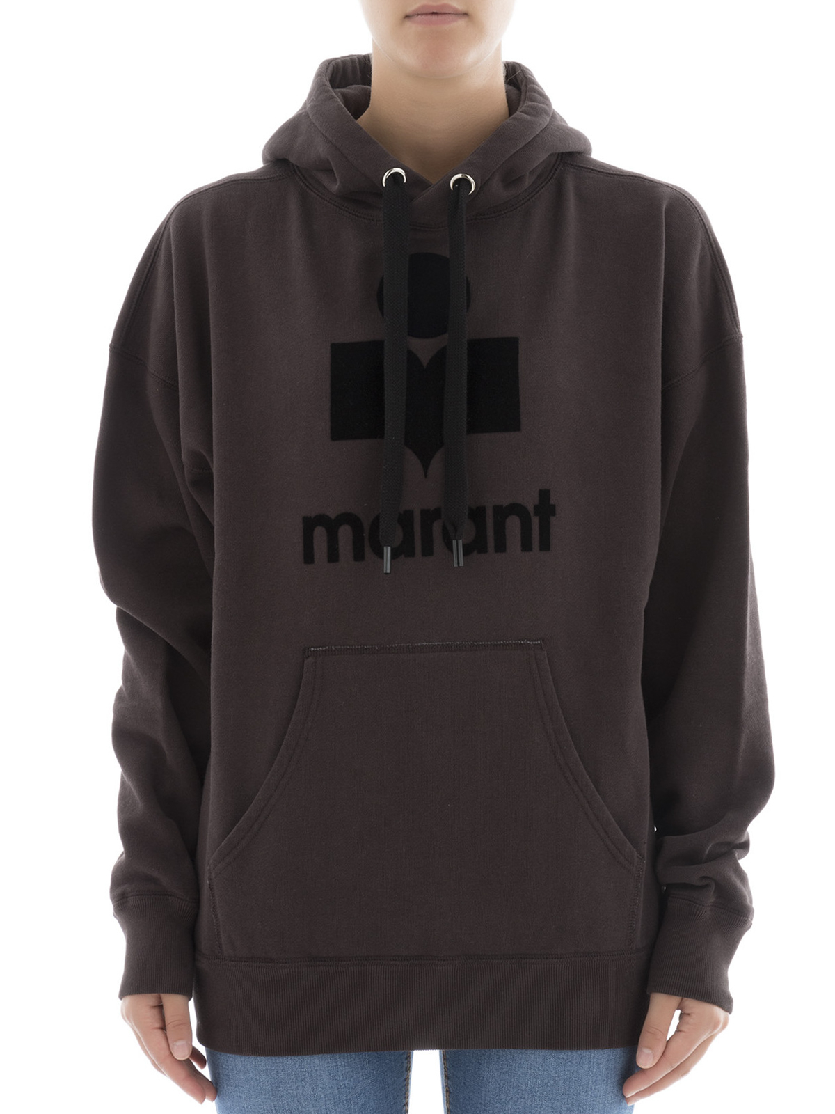 Sweatshirts Sweaters Isabel Marant Etoile logo detailed over hoodie -