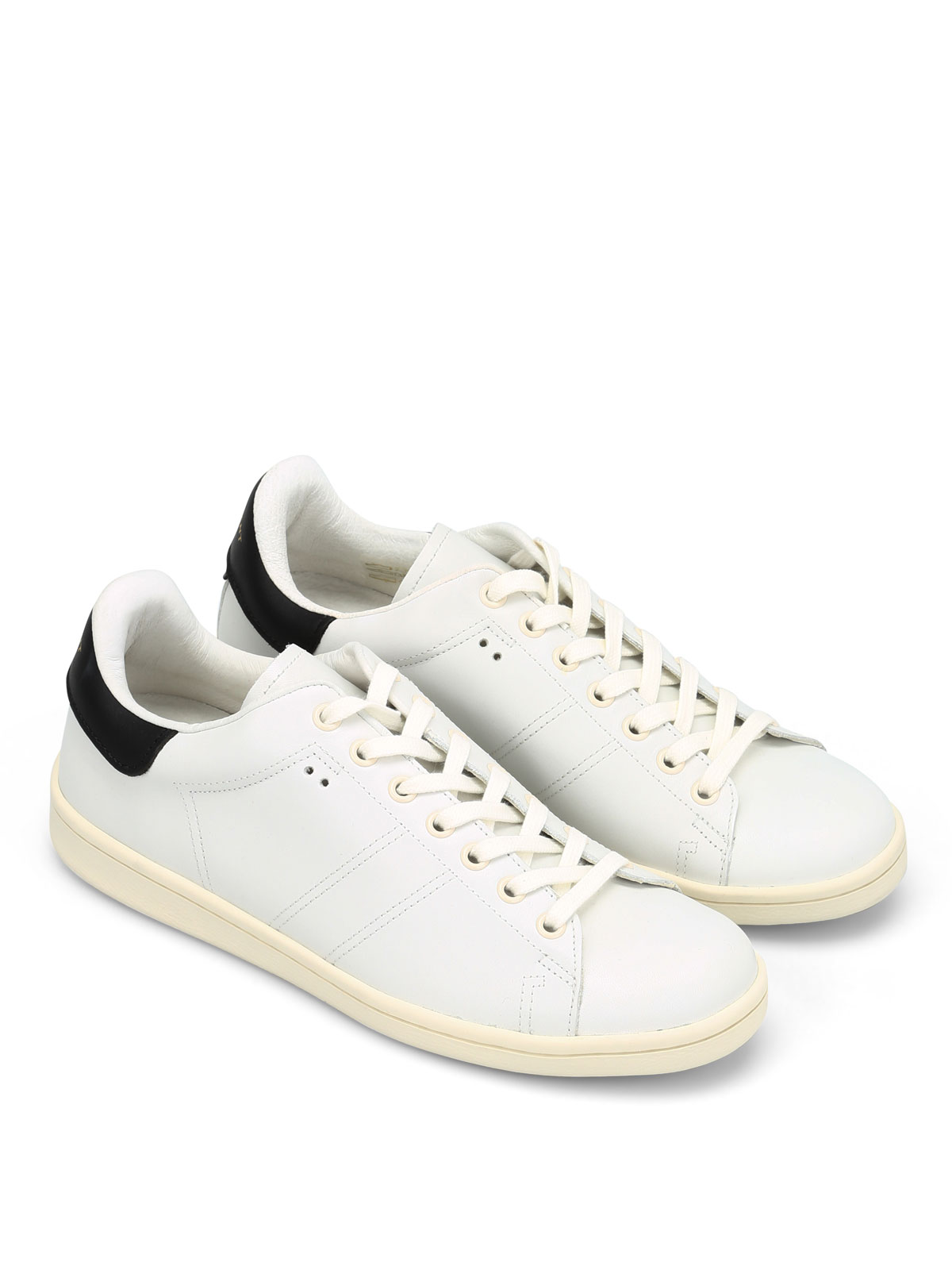 Trainers Isabel Marant Etoile - Bart leather low sneakers - BK002517P011S20WH
