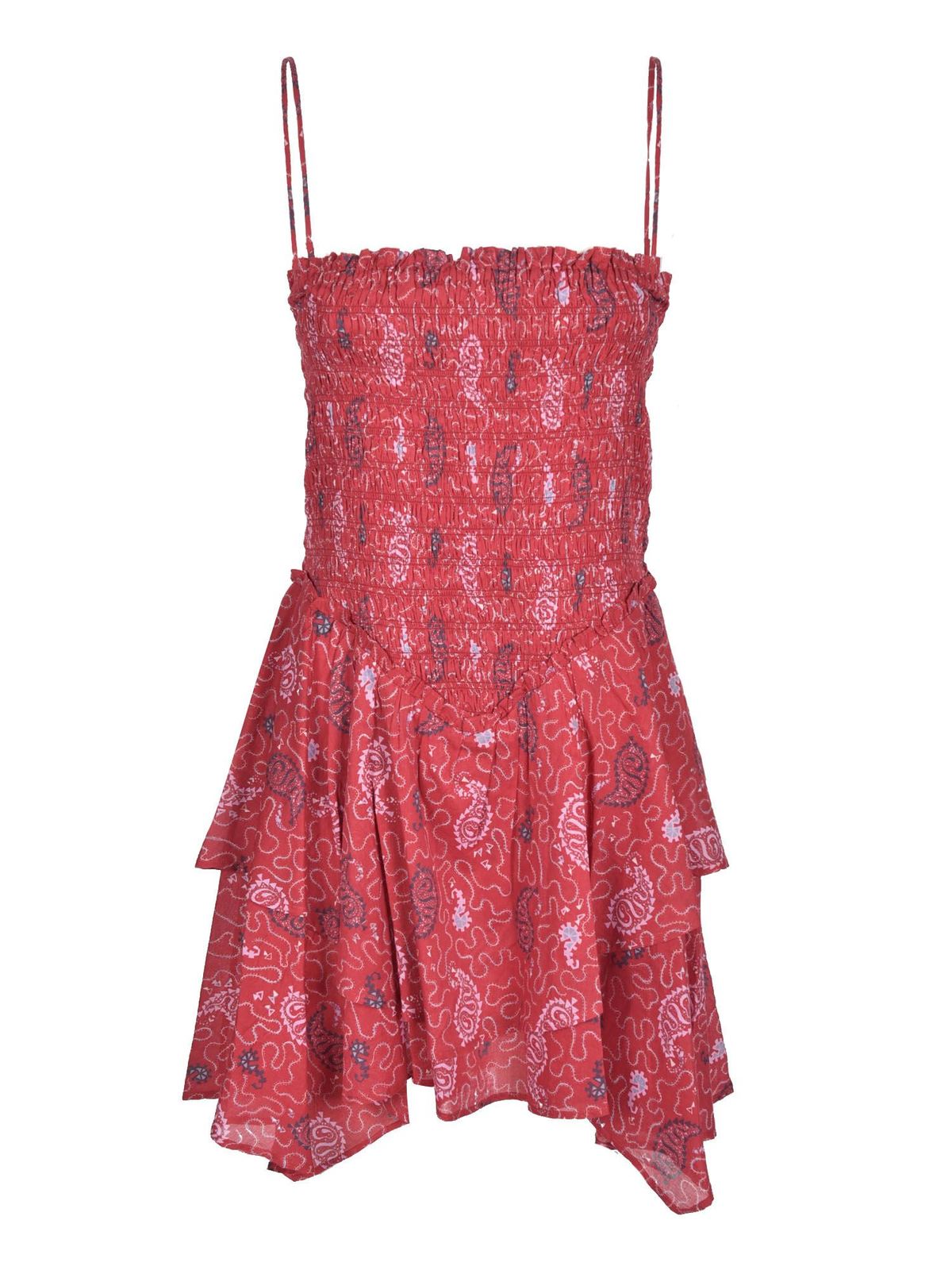 springvand pelleten Matematisk Short dresses Isabel Marant Etoile - Anka printed dress in red -  RO186621P031ERED