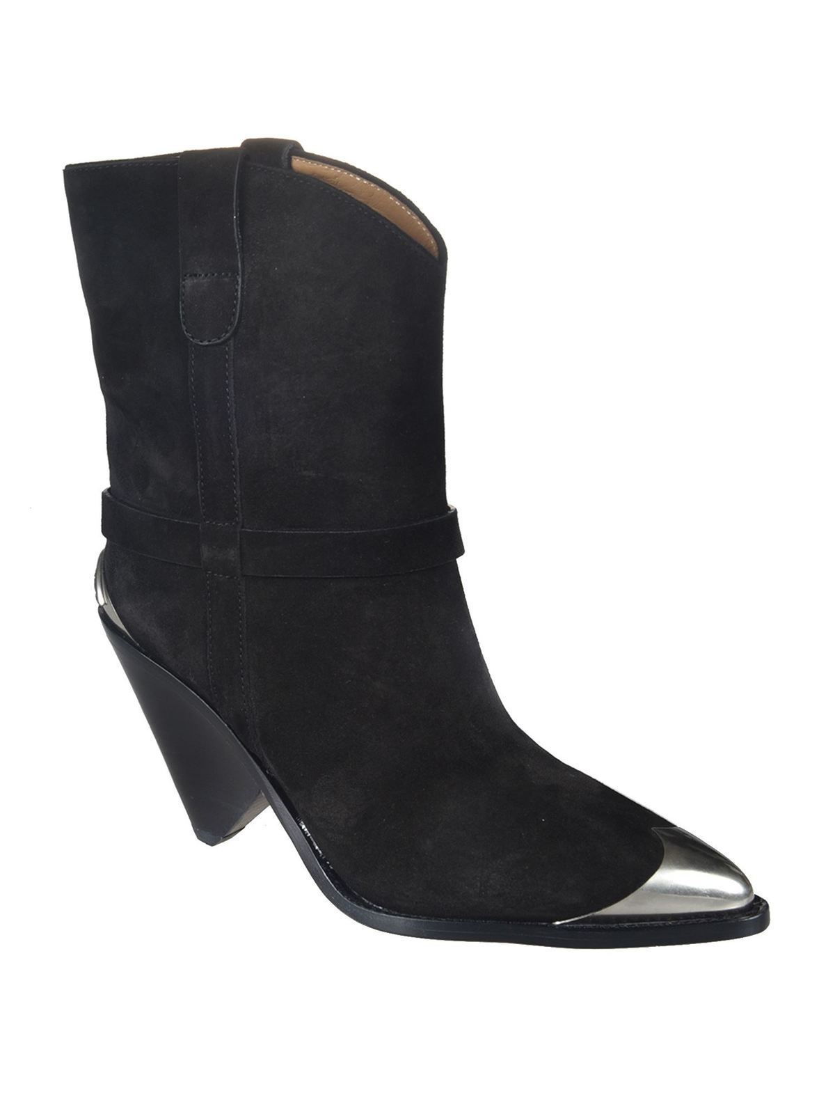 Isabel marant lamsy deals leather ankle boots