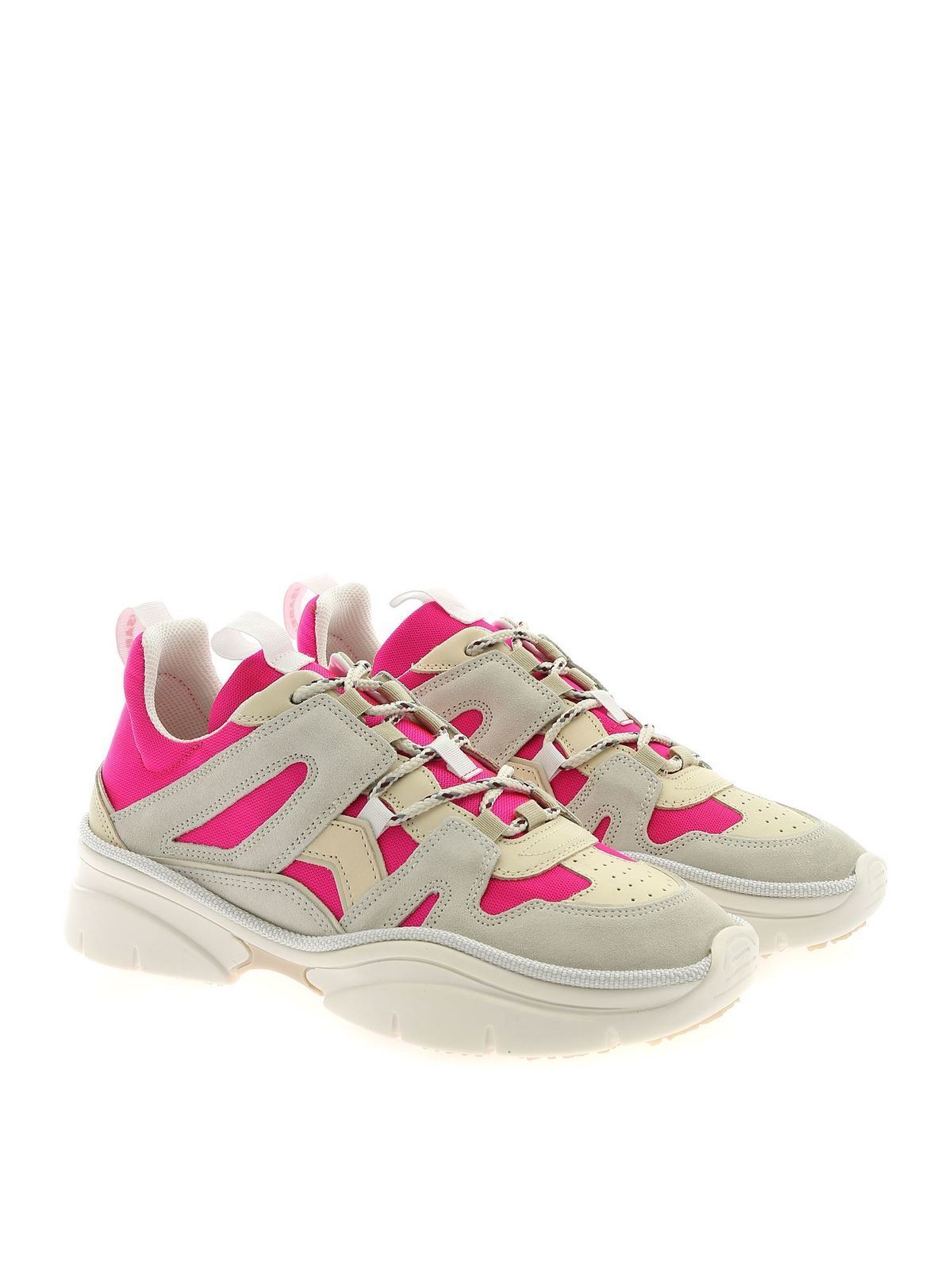 - Kindsay sneakers in ecru and - BK005220P028SFUCHSIA