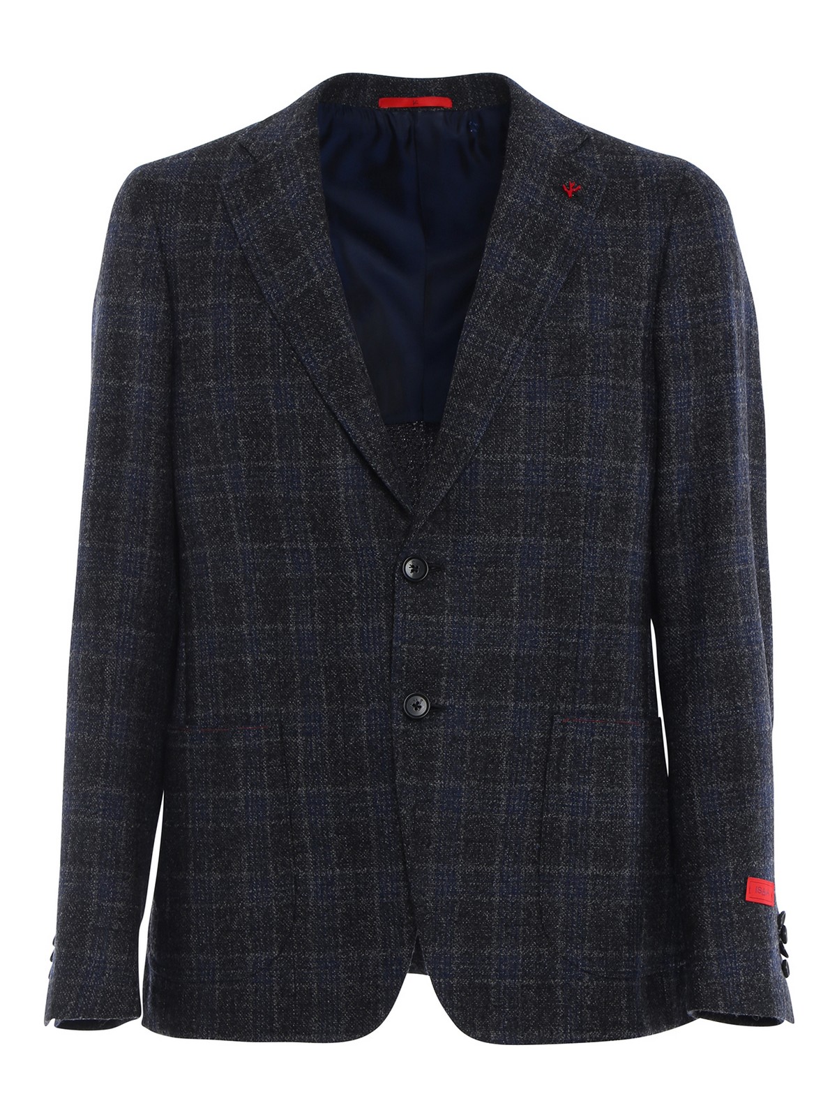 Veste De Smoking ISAIA En Laine Noire - Paisley, Revers En Pointe, Taille 38R, Fait Main En Italie, Neuf