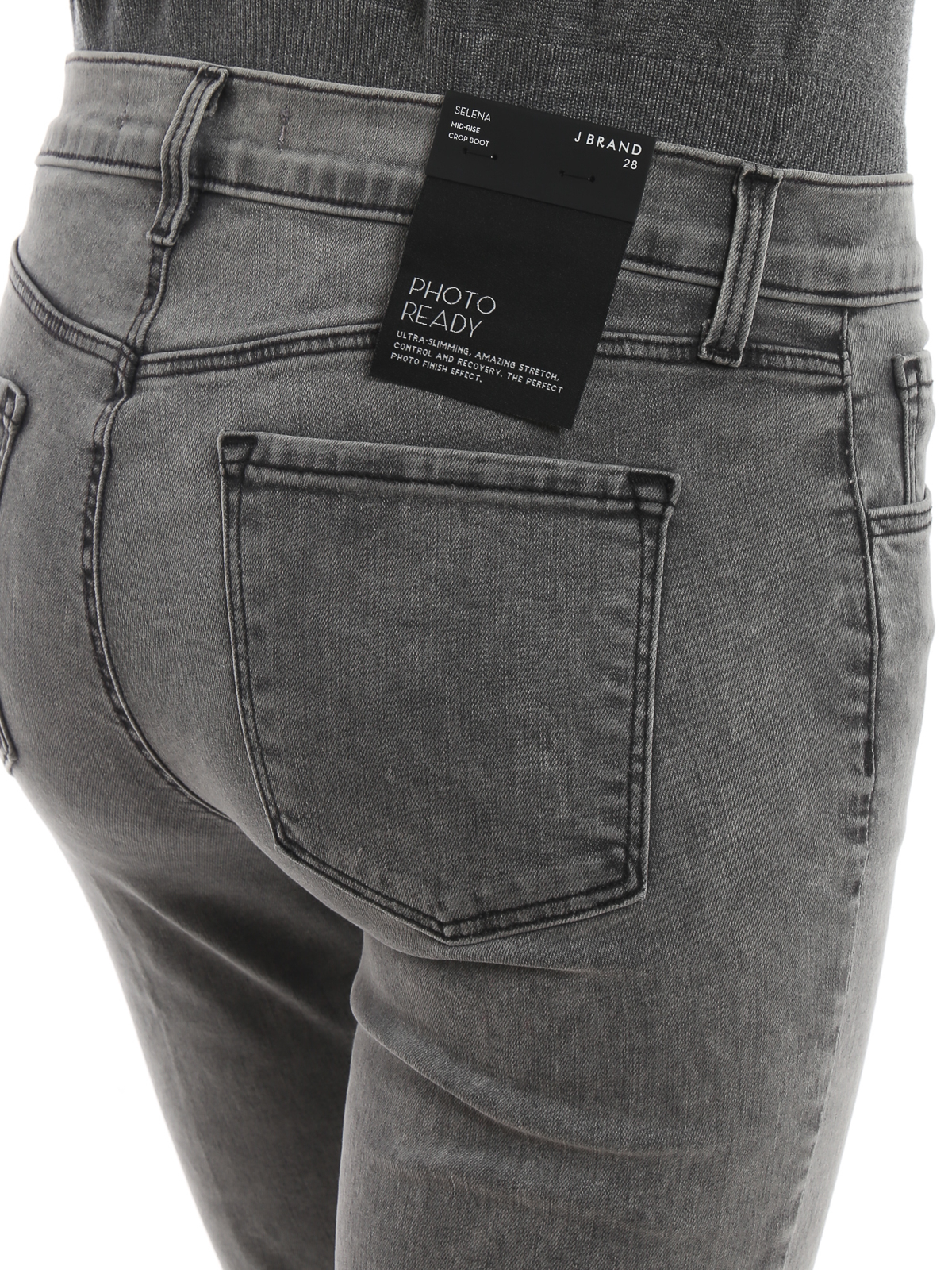 Shop J Brand Jeans Boot-cut - Selena In Gris Claro