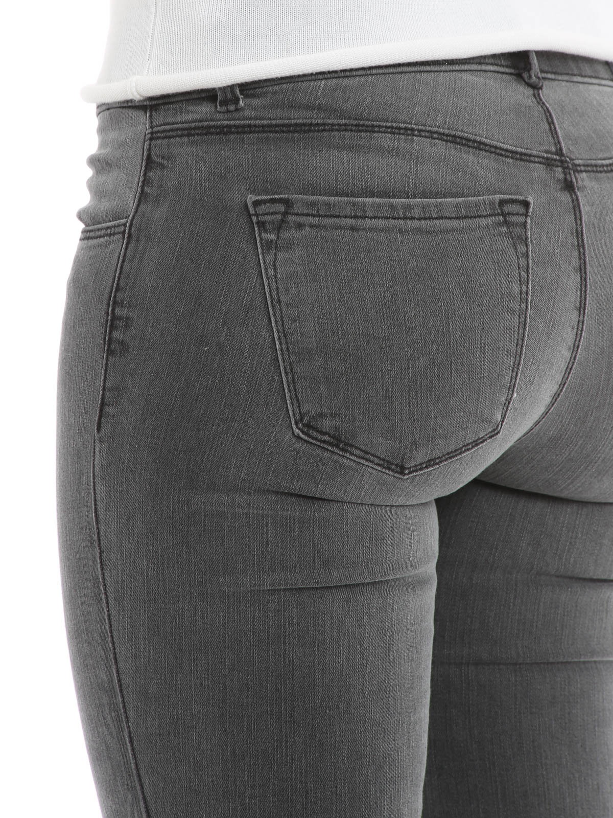 Jean bootcut gris femme sale