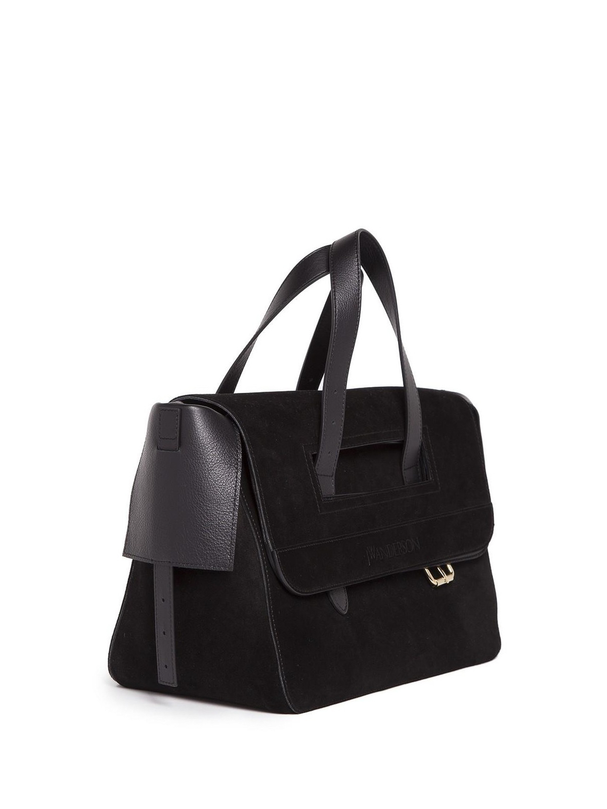 J.W. Anderson Tool suede and leather black bag|HB48WR18419999
