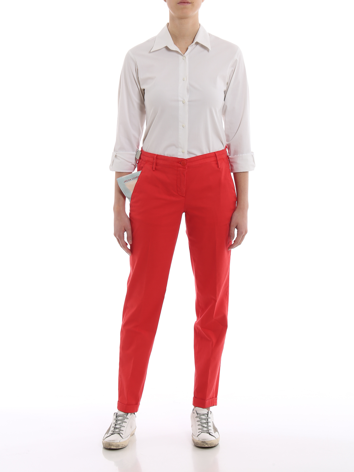 Buy Bright Red Pants Online In India  Etsy India