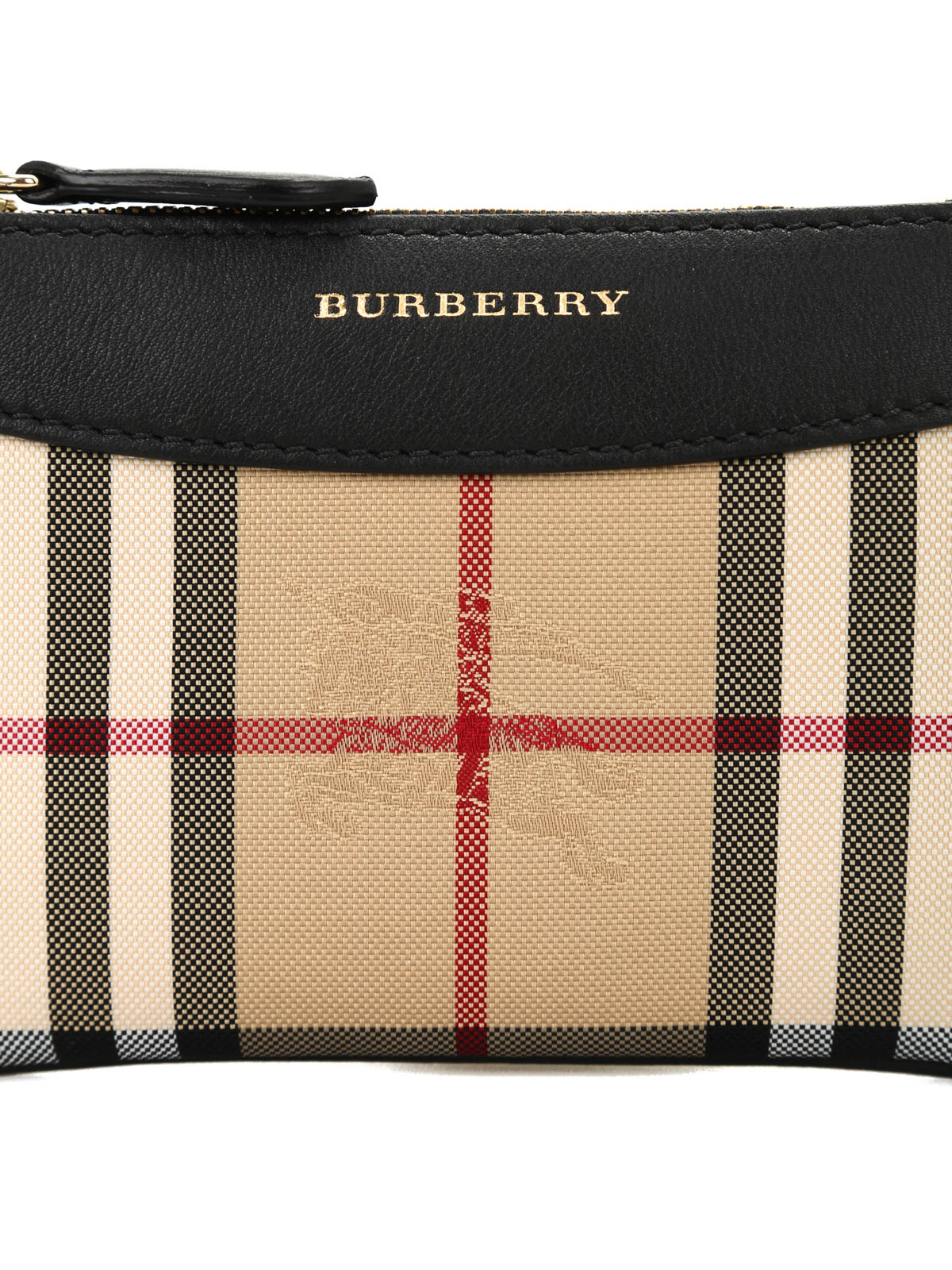 Wallets & purses Burberry - Jacquard and leather pouch - 40111121BLACK