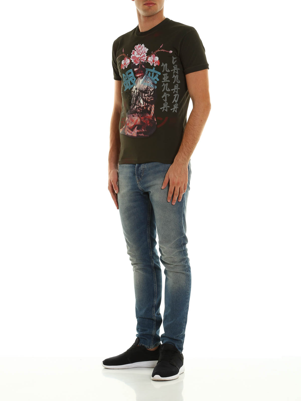 Dsquared2 Japanese printed cotton T-shirt | S71GD0422S20694727