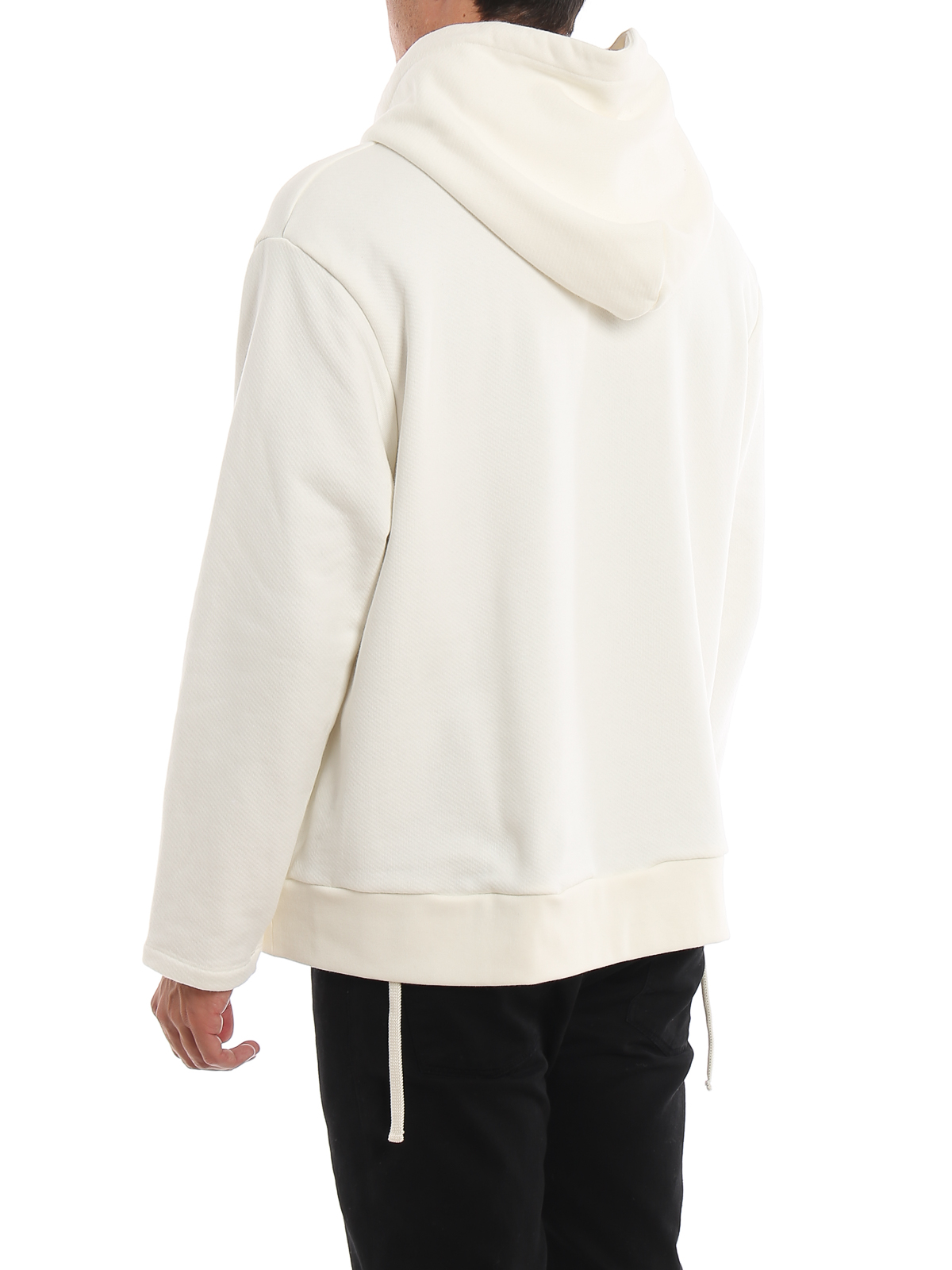 Ih Nom Uh Nit Jesus print hoodie - White - Men | NMW19240081