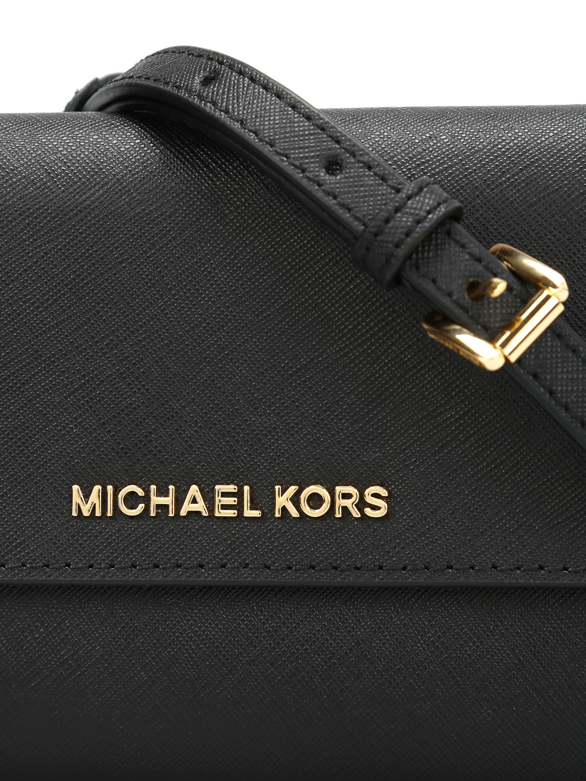 Bolsa Michael Kors Jet Set Saffiano Leather Crossbody Bag with
