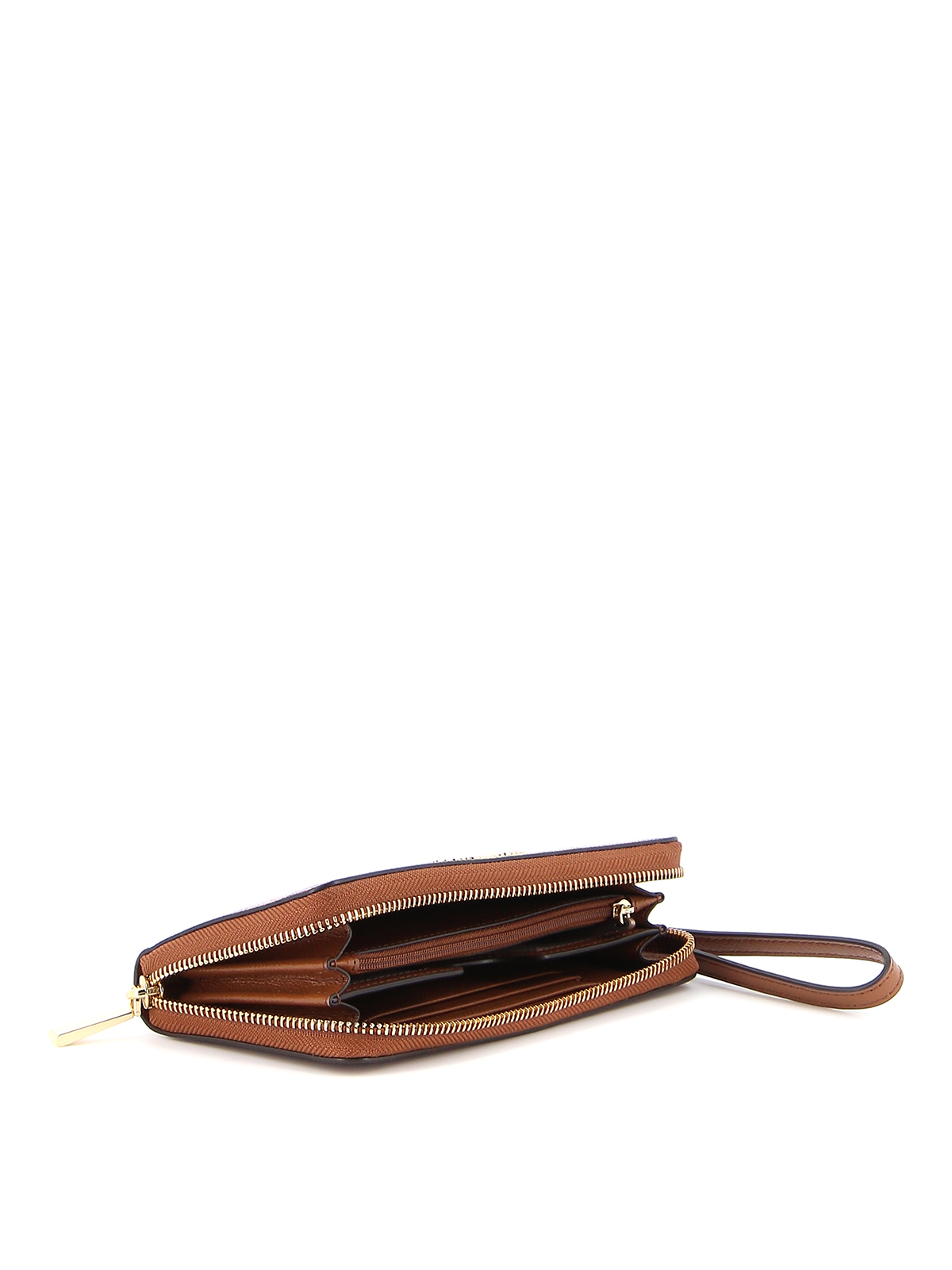 Michael Kors Zip Around Leather Wristlet Wallet