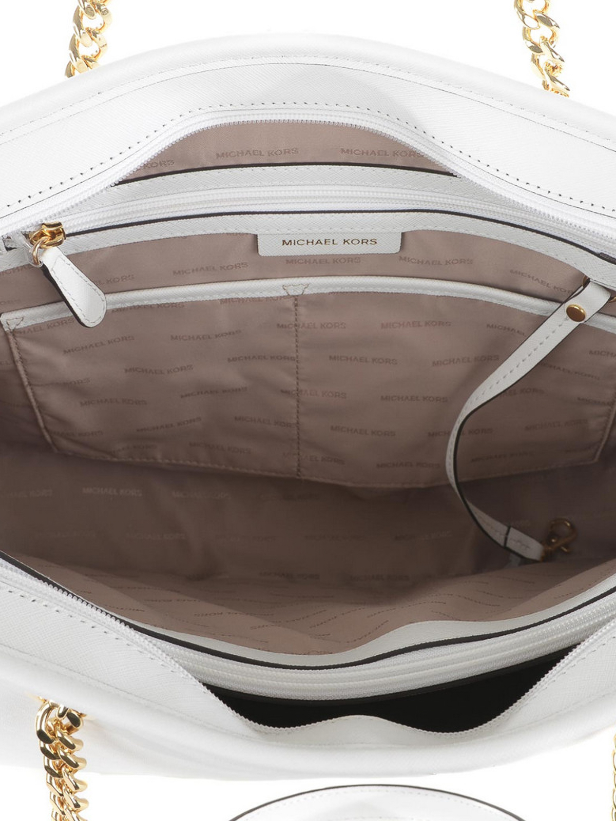 Michael Michael Kors Jet Set Travel Chain Medium Leather Tote Bag