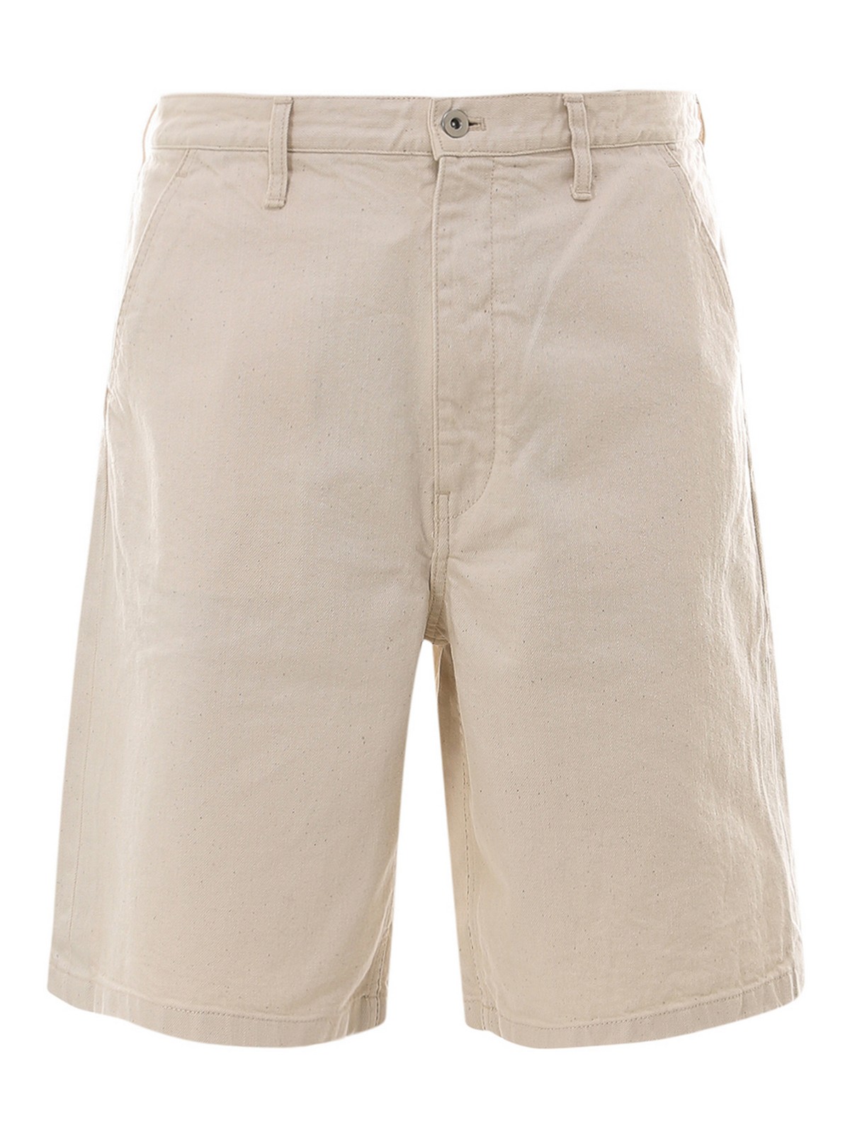 パンツ JIL SANDER Ivory Cotton Bermuda Shorts Jil Sander Cotton bermuda shorts - White | JPUS663137MS246500280