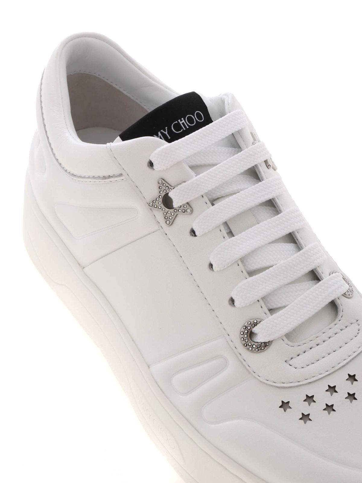 Jimmy Choo Hawaii sneakers in white - White|HAWAIIFCLFXWHITE