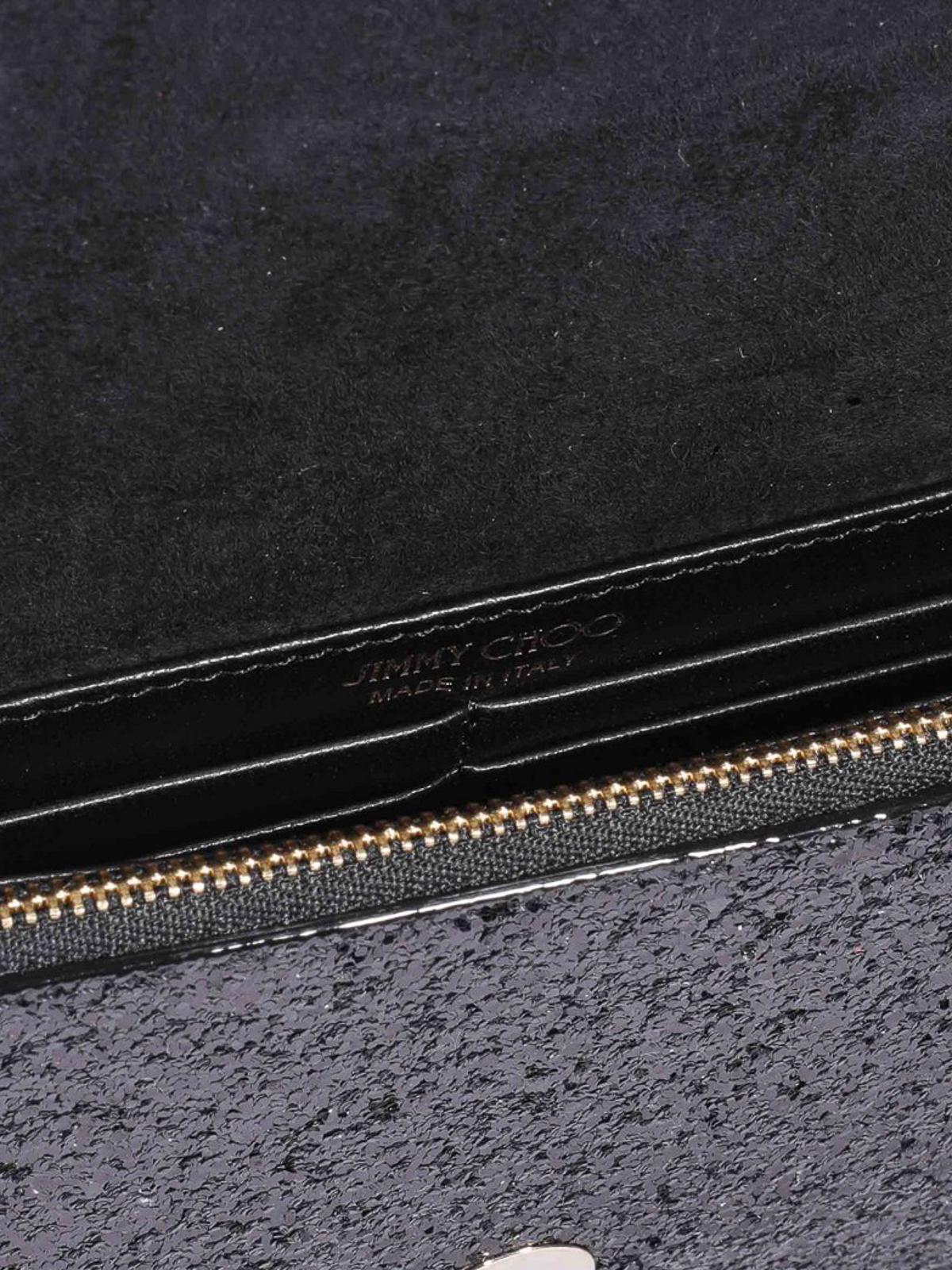 Jimmy Choo Palace glitter cross body bag - Black|PALACECIJBLACK