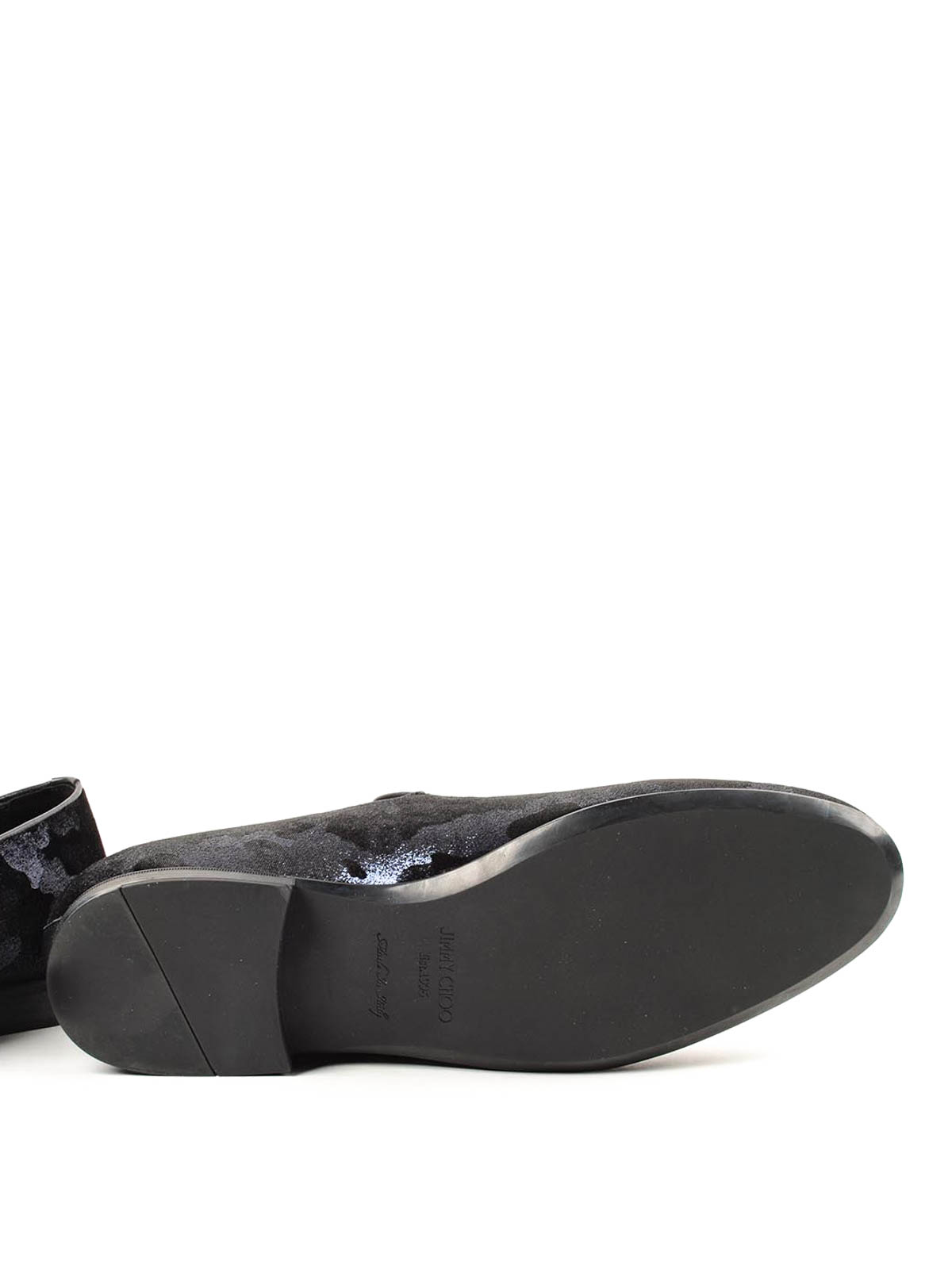 Jimmy Choo Sloane glitter velvet slippers - Men|SLOANECVTUNIFORM display picture 1