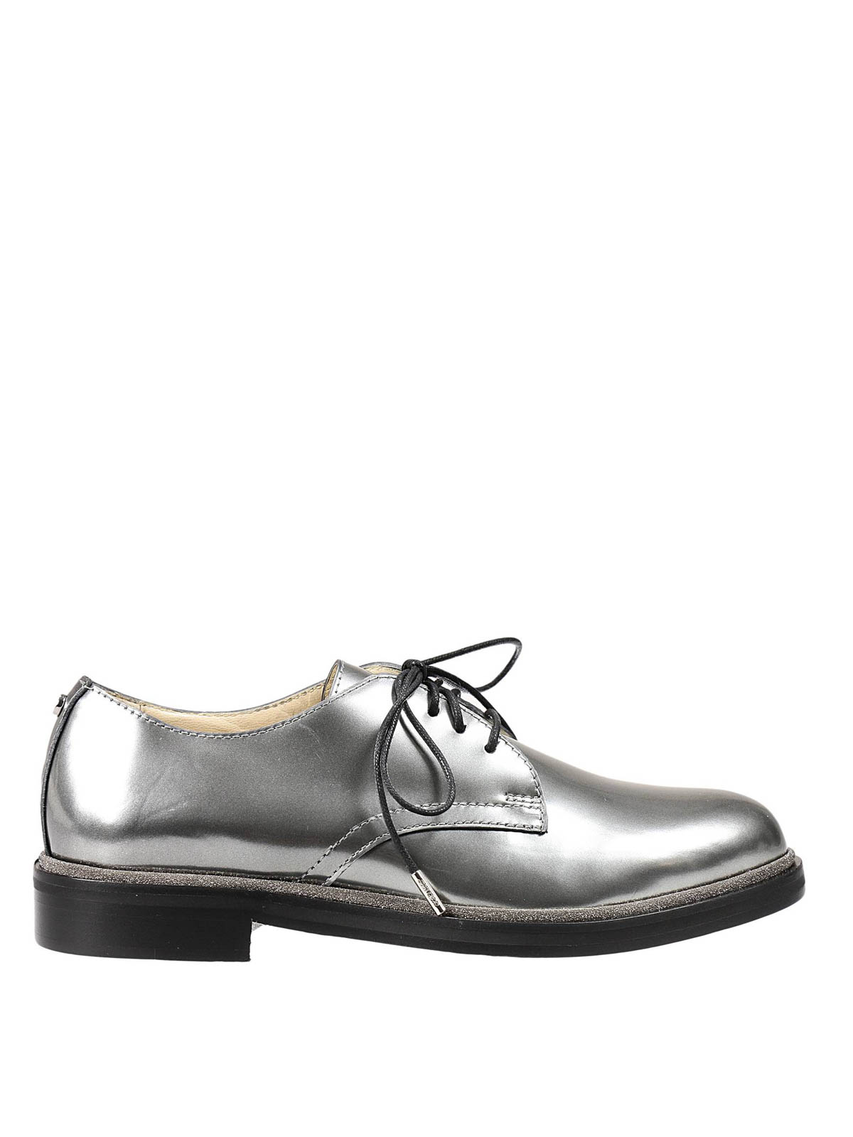 Scarpe Stringate Stringate Argento Scarpe Stringate Da Uomo, Nere