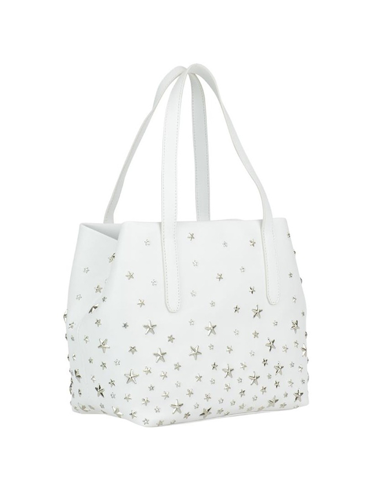 Totes bags Jimmy Choo - Sofia S crystal white tote - SOFIASTLACHALK