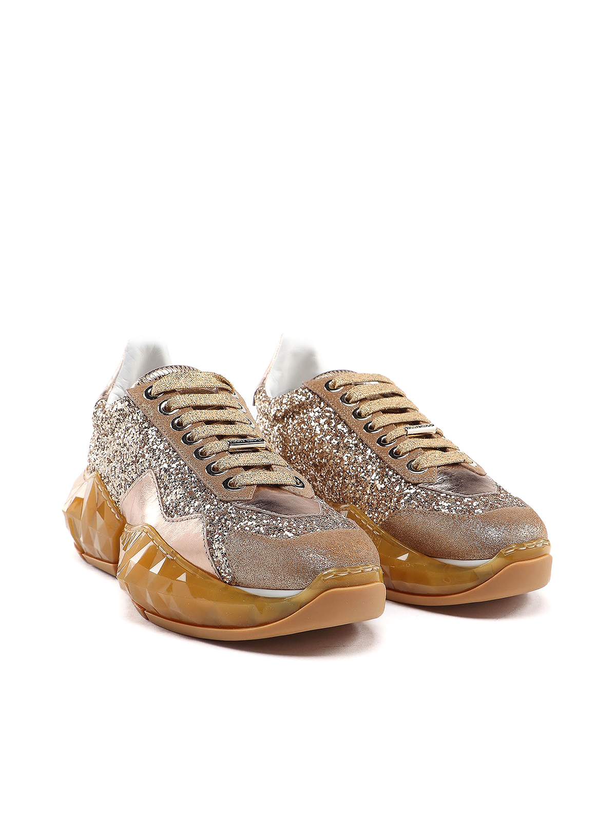 Buy the Authentic Jimmy Choo Mid Metallic Sneakers W 6.5 | GoodwillFinds