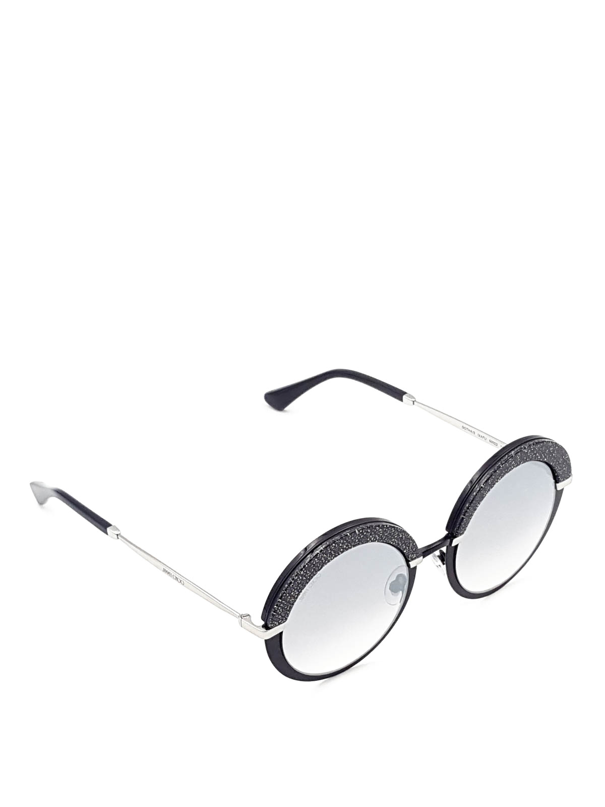 Jimmy Choo Gotha glittered sunglasses - Black|GOTHAS50EIXA display picture 3