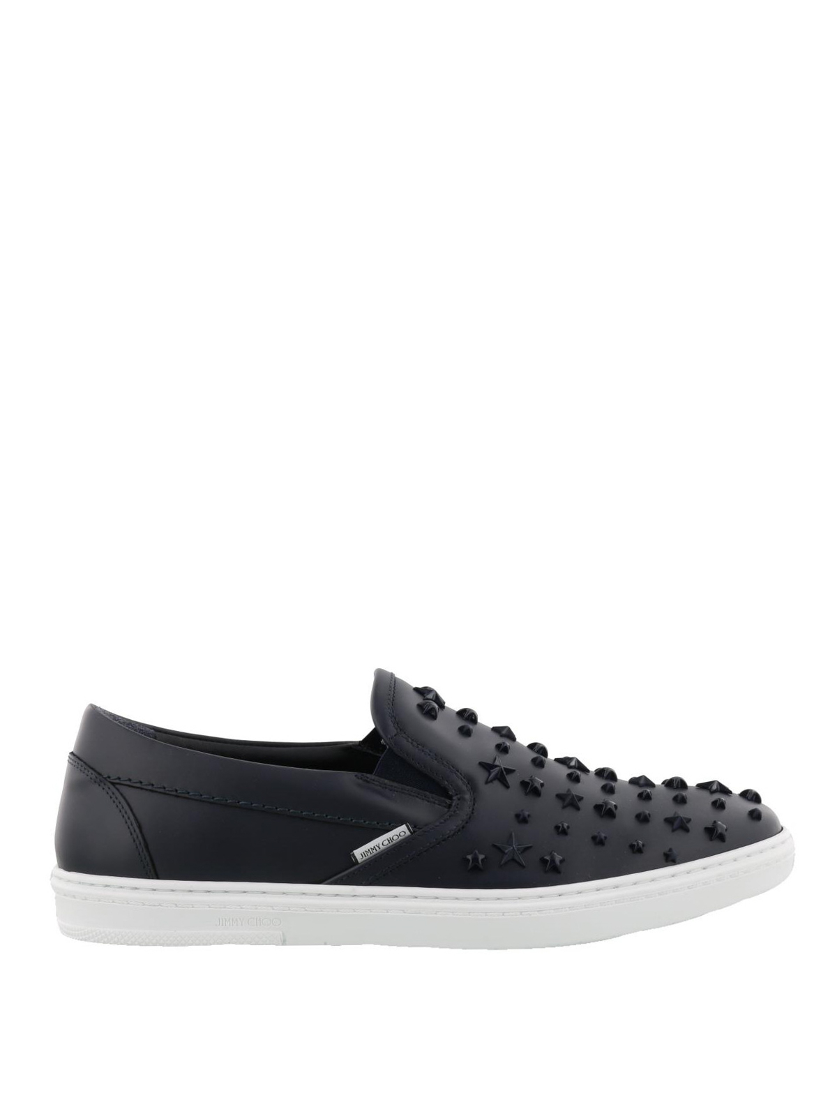 Trainers Jimmy Choo - Grove slip on leather sneakers - GROVEOMXNAVY