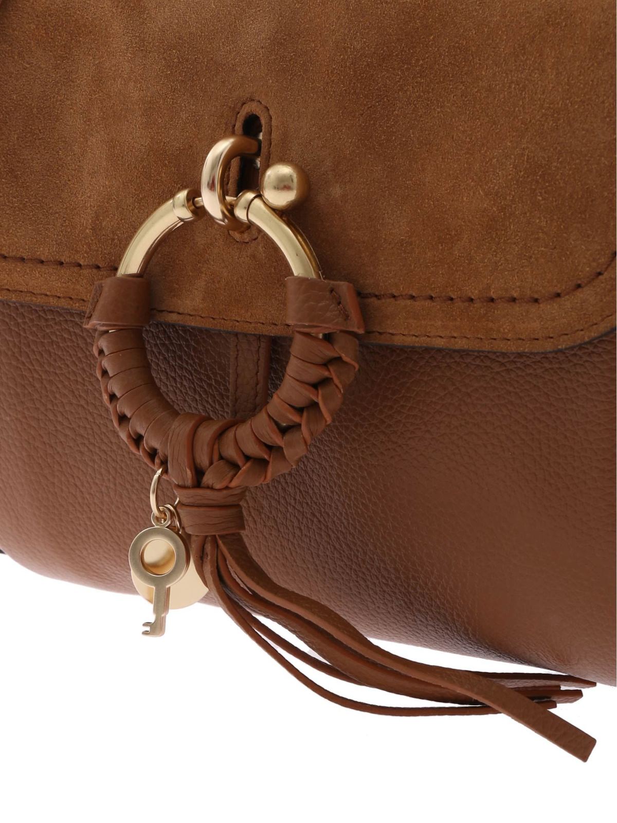 Shop See By Chloé Joan Small Shoulder Bag In Caramel Brown In Marrón