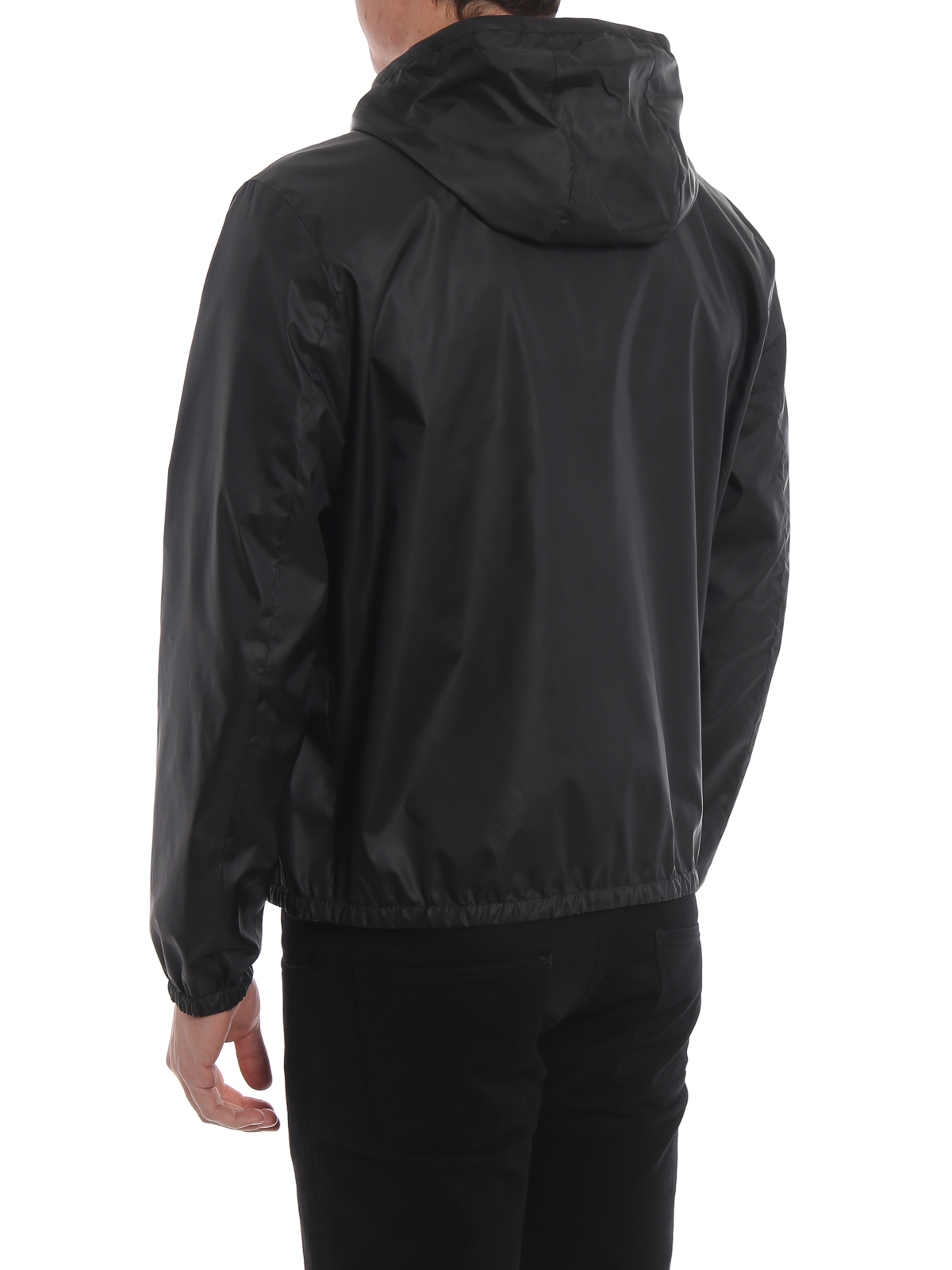Fendi Reversible Windbreaker Jacket in Black for Men
