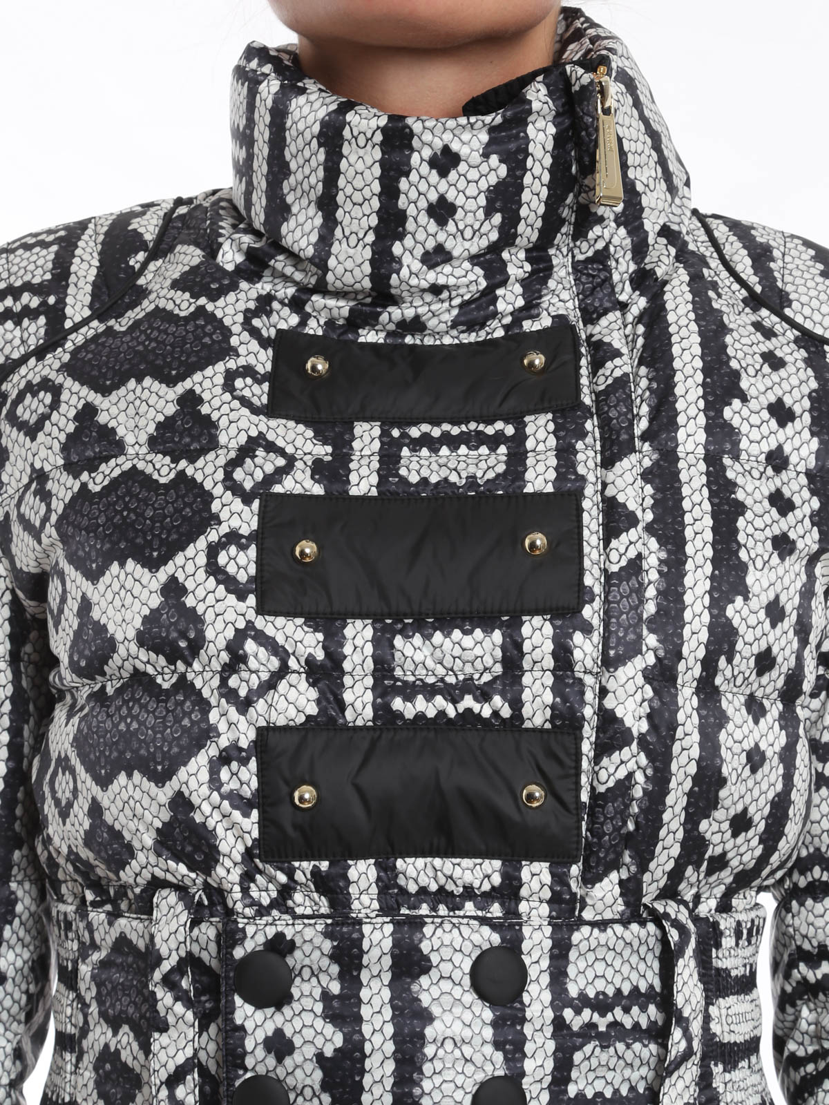 Just Cavalli Snake print padded jacket - Grey|S02AM0135N37837102S
