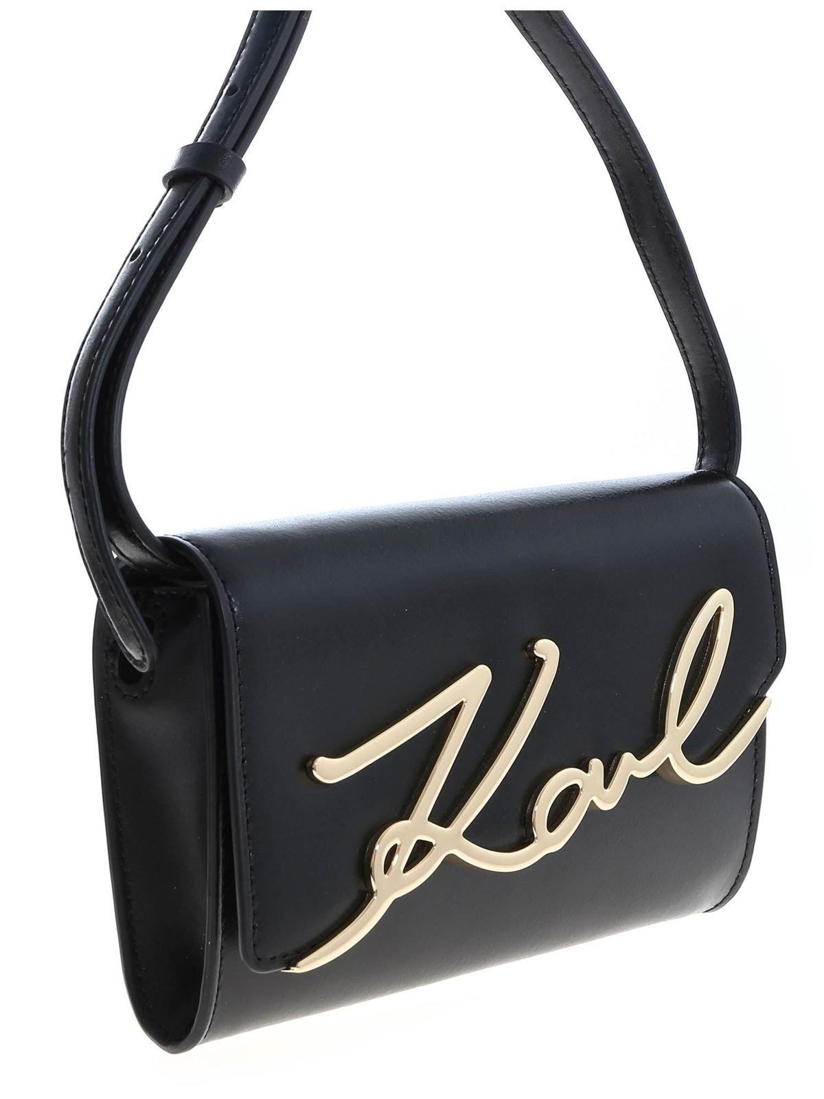 Karl Lagerfeld K Signature Belt Bag in Black