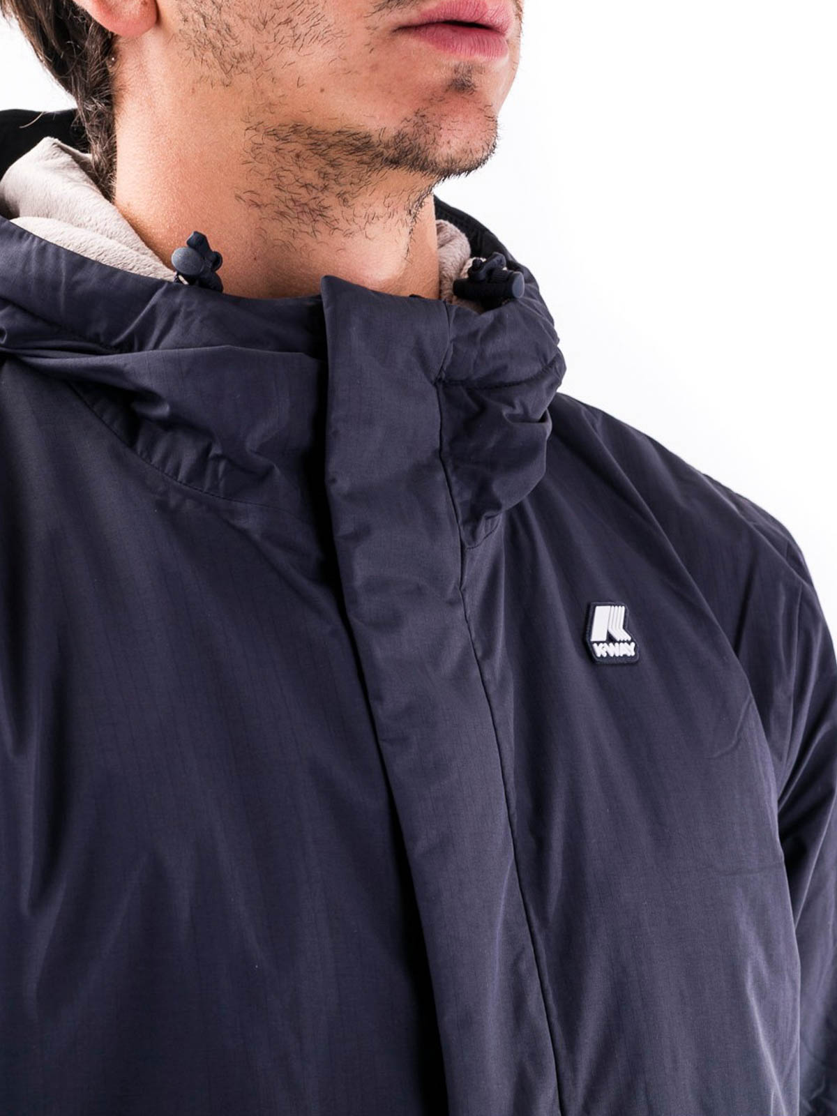K-way Padded Justin Ripstop jacket - Blue - Men | K111FLWA1Y