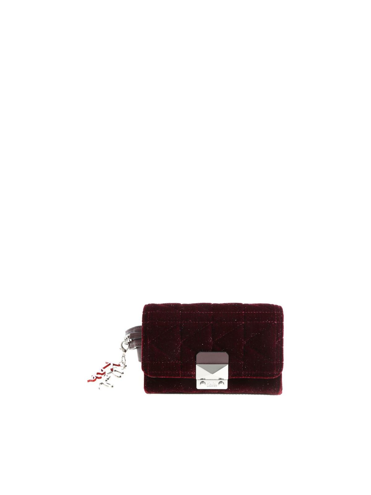 Karl Lagerfeld Karl X Kaia Glittered Waistbag In Rojo