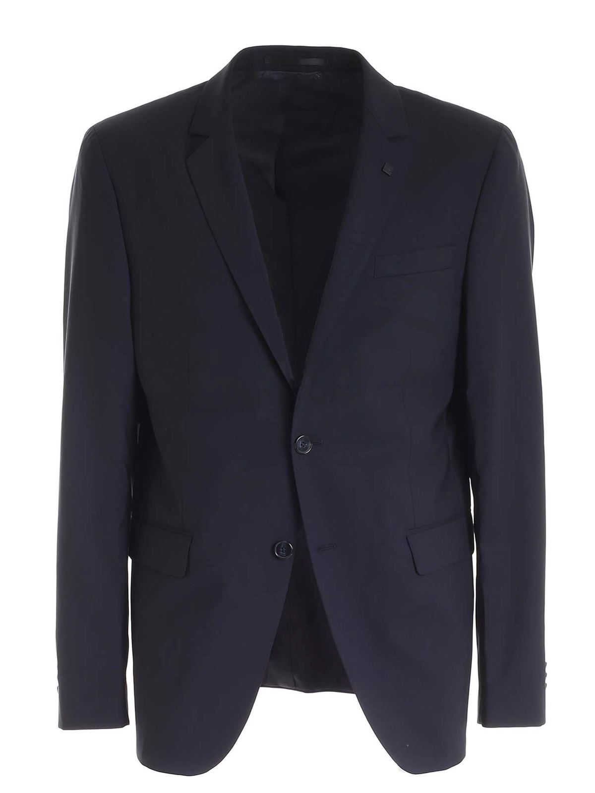 Karl Lagerfeld Two-buttons Jacket In Blue