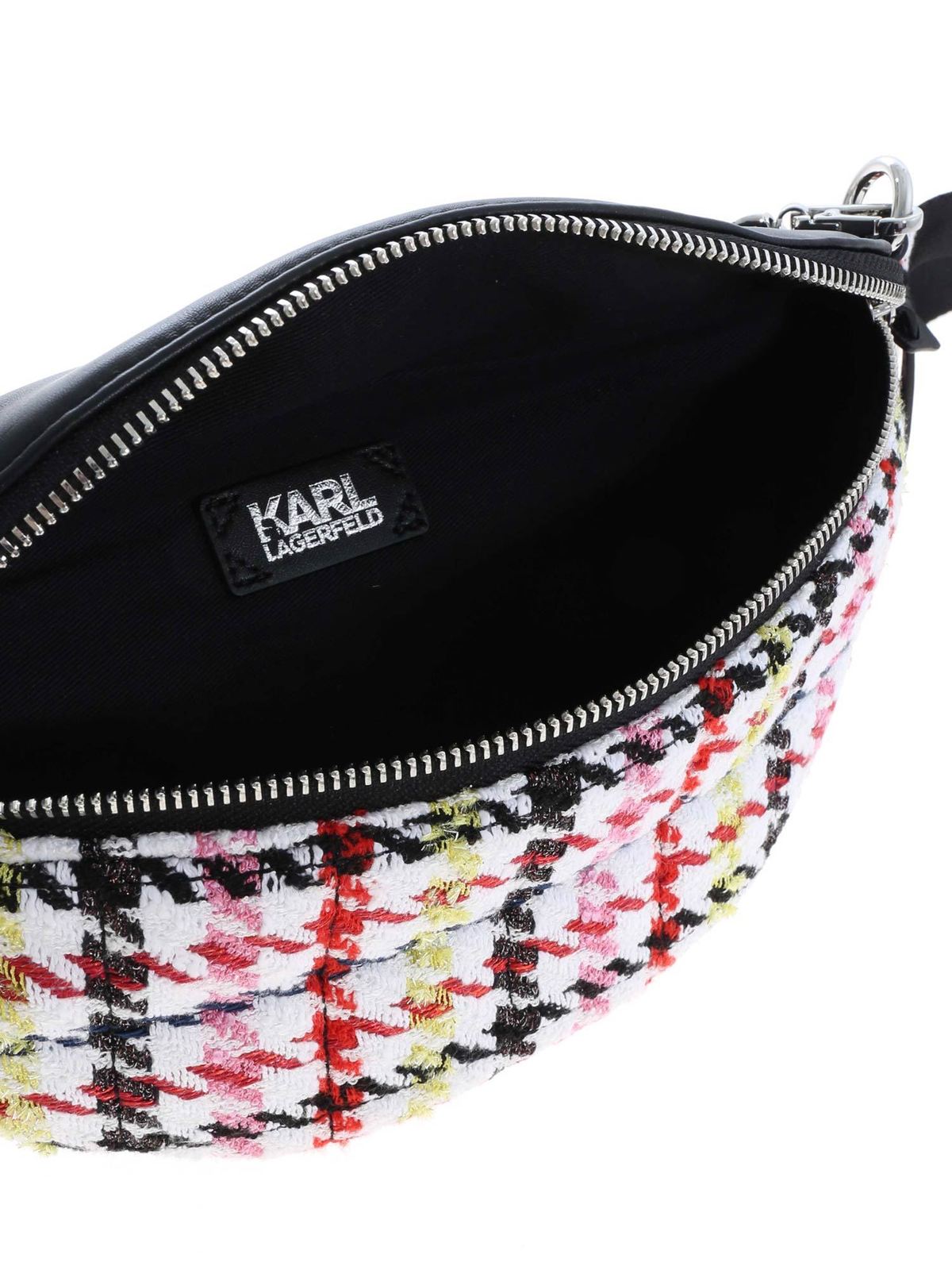 Shop Karl Lagerfeld K Studio Tweed Belt Bag In Multicolor