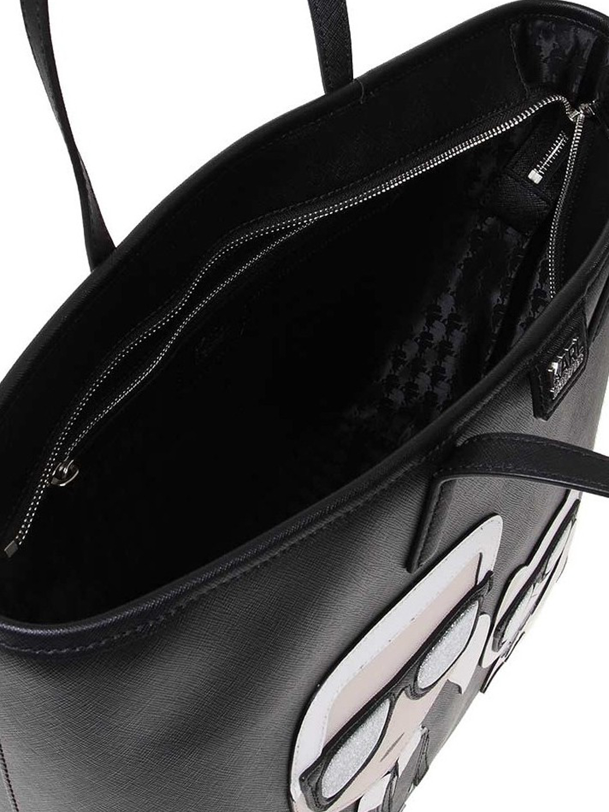 Karl Lagerfeld K/Ikonik Large Clutch bag, Black
