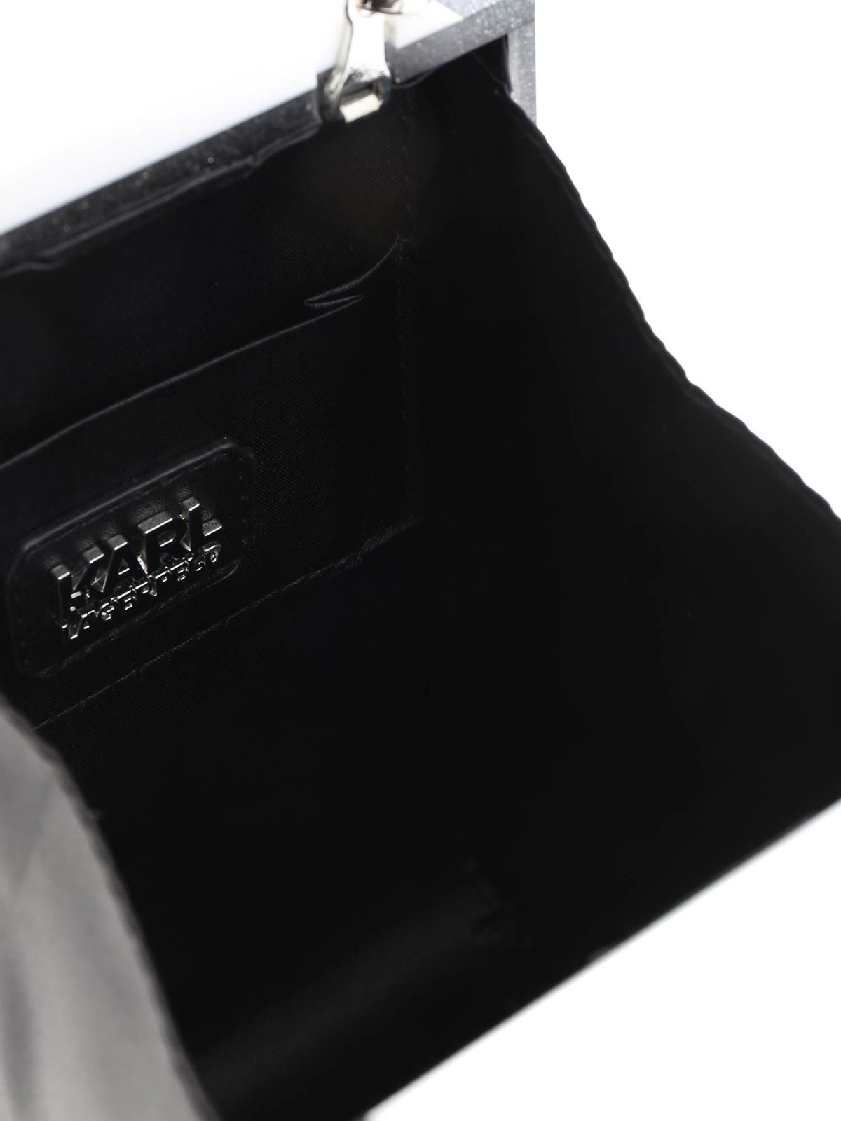 Karl Lagerfeld Ikonik Karl Clutch Bag - Black
