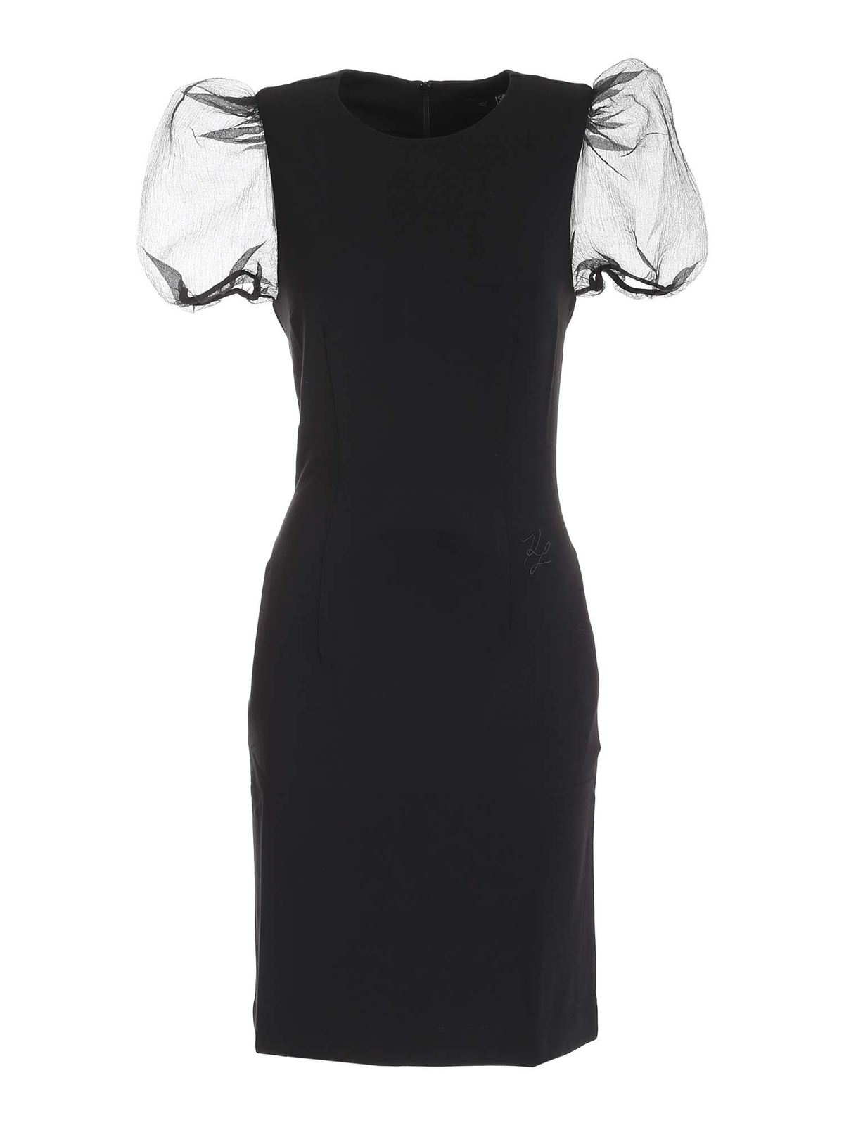 open lace back dress Simkhai Women's Beaux Tiered Mini Dress - Black main image 1