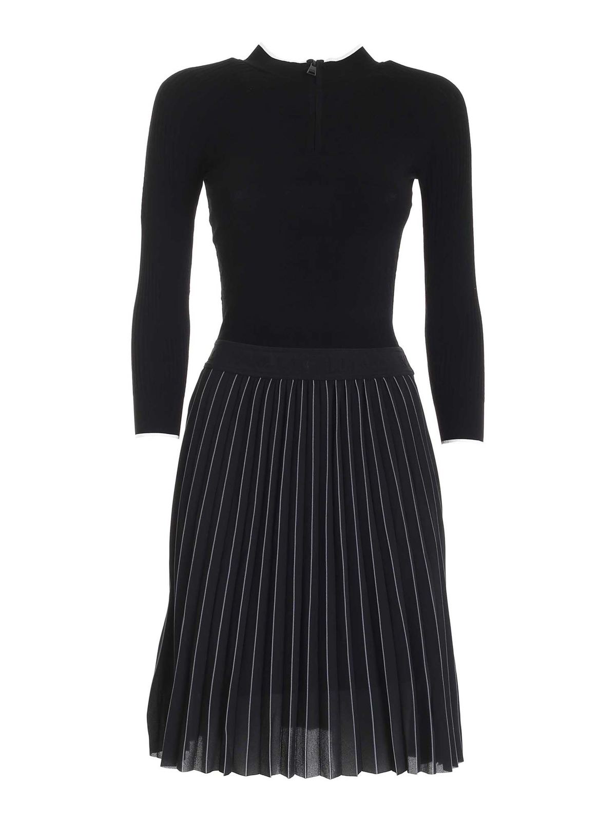 Karl Lagerfeld Pleated skirt dress in black Black 206W1360999