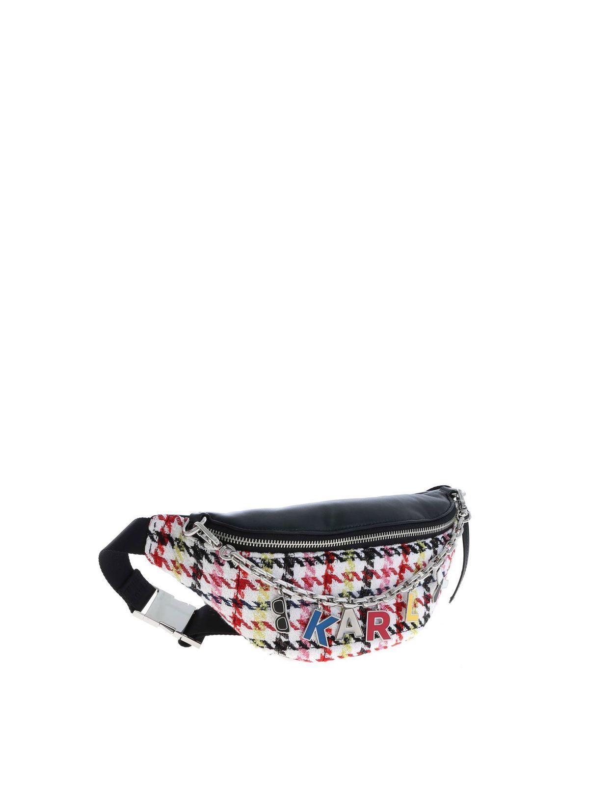 Shop Karl Lagerfeld K Studio Tweed Belt Bag In Multicolor