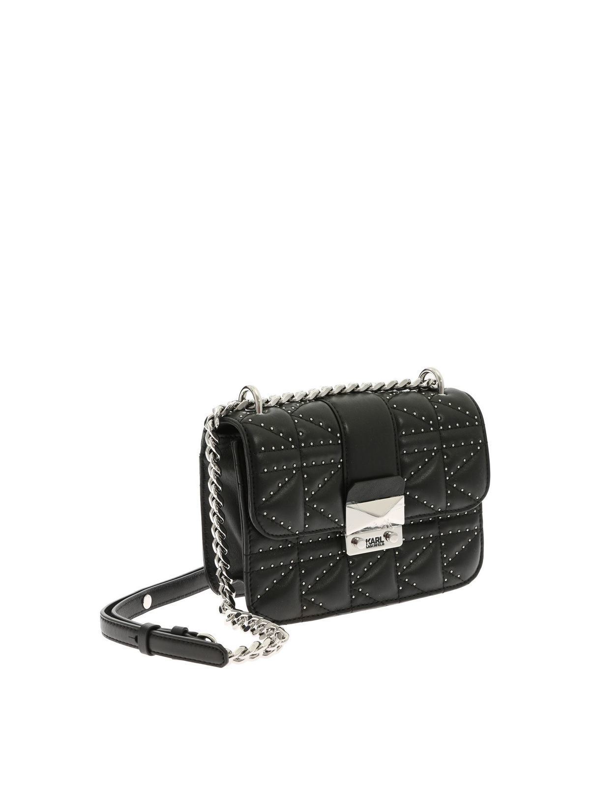 バッグ 00s Karl Lagerfeld body bag studs bk Y2K バッグ 00s Karl Lagerfeld body bag studs bk Y2K 00s Karl