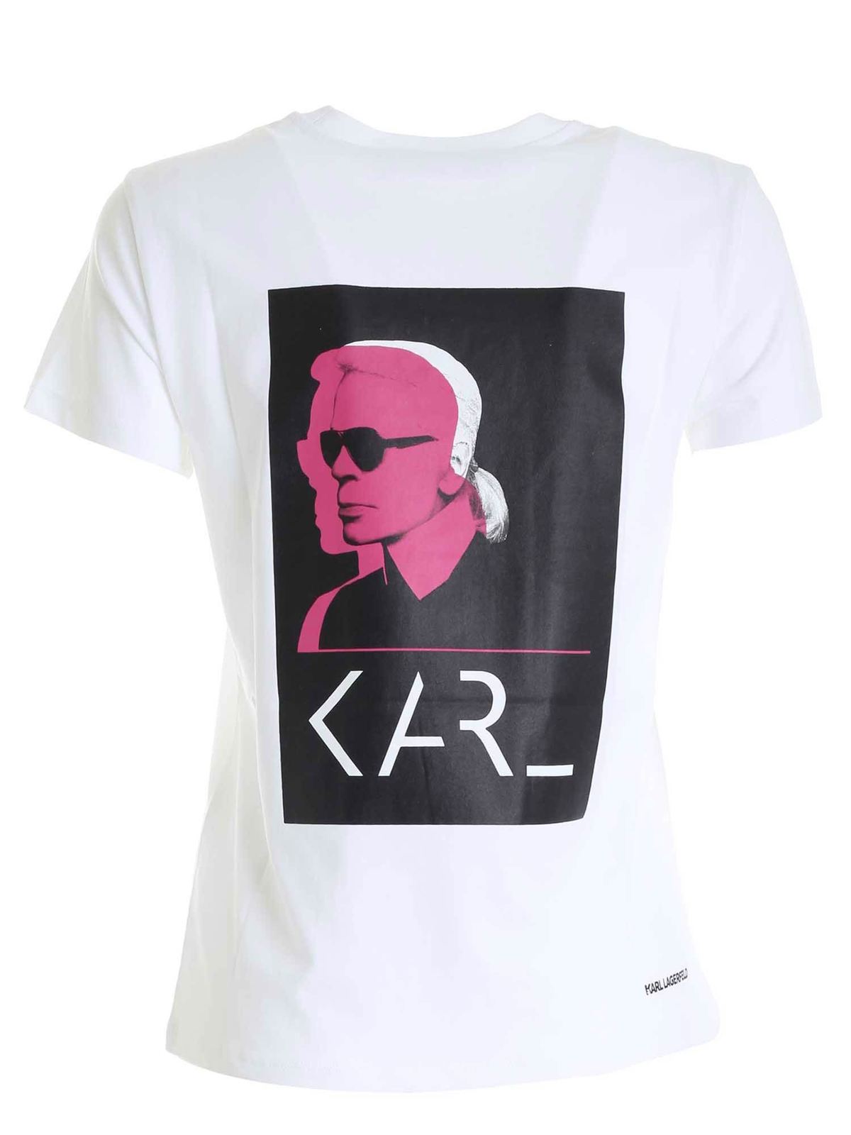 Shop Karl Lagerfeld Karl Legend T-shirt In White